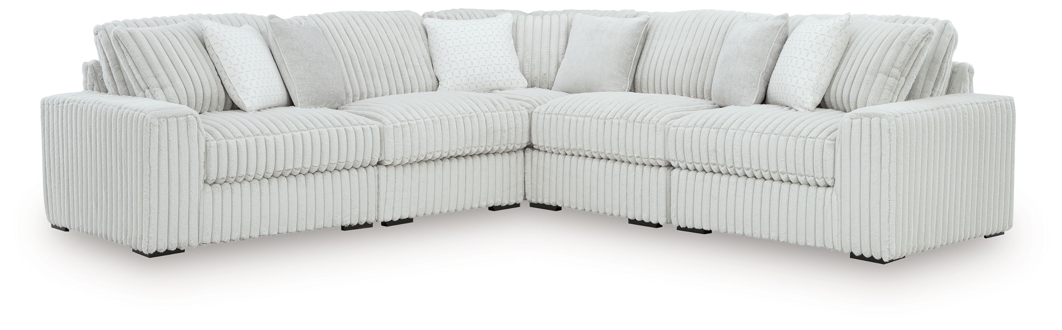 5 Pc · Sectional With LAF / RAF Corner Chairs