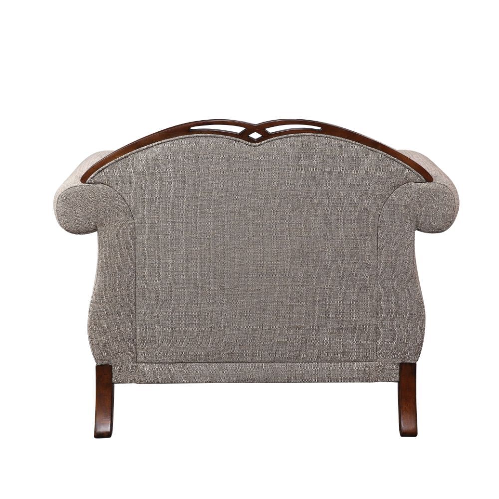 Miyeon - Chair With Pillow - Fabric & Cherry, beige, view 3
