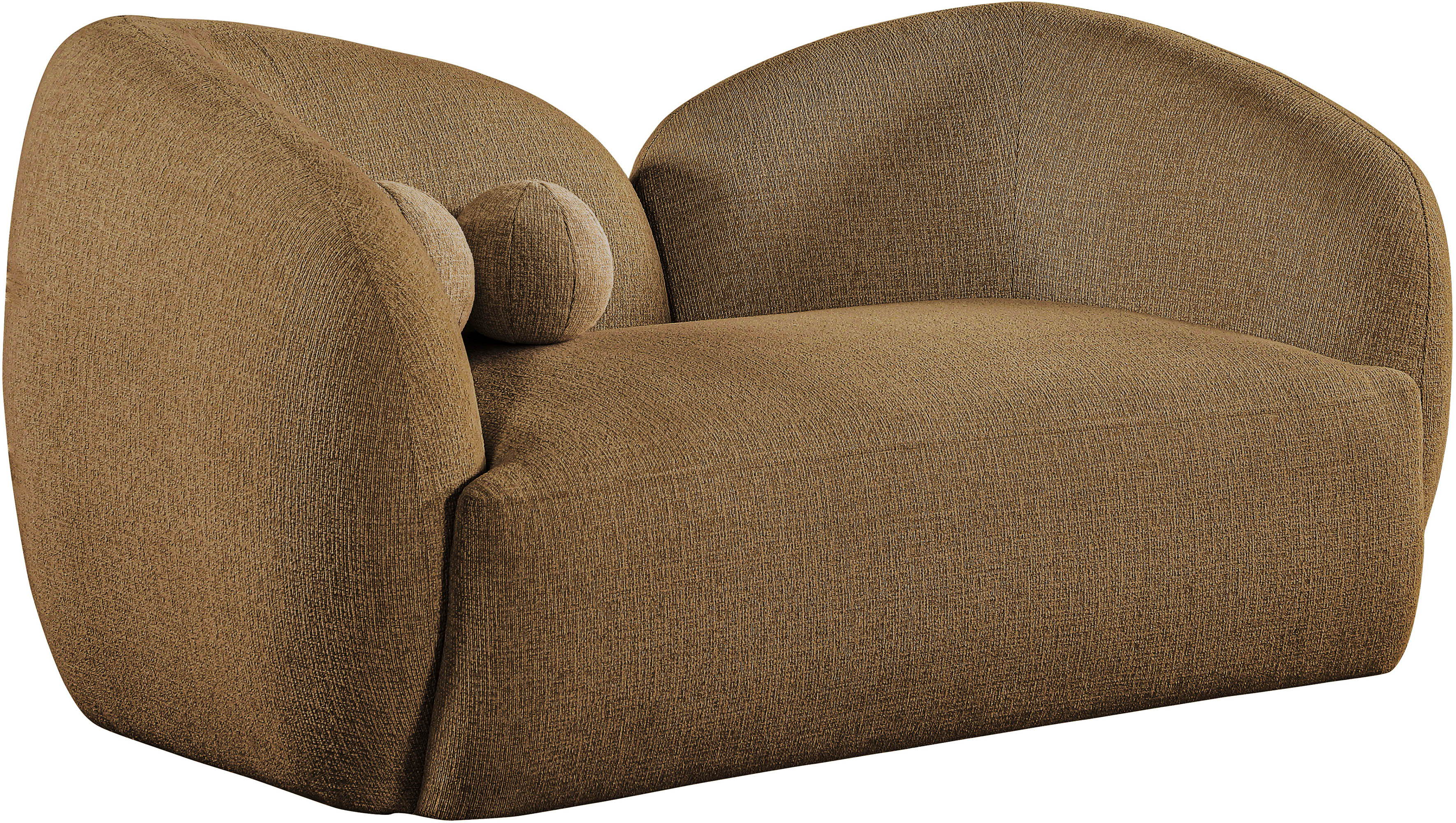 Elowen - Fabric Upholstered Loveseat - Brown