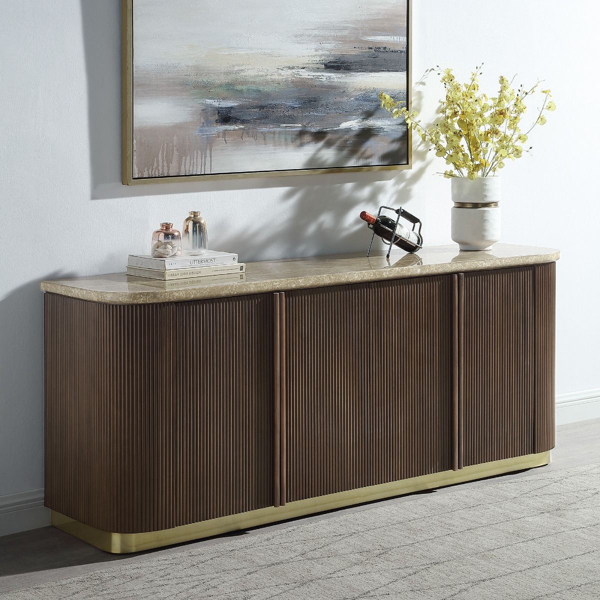Clayten - Server - Brown Oak, dark brown