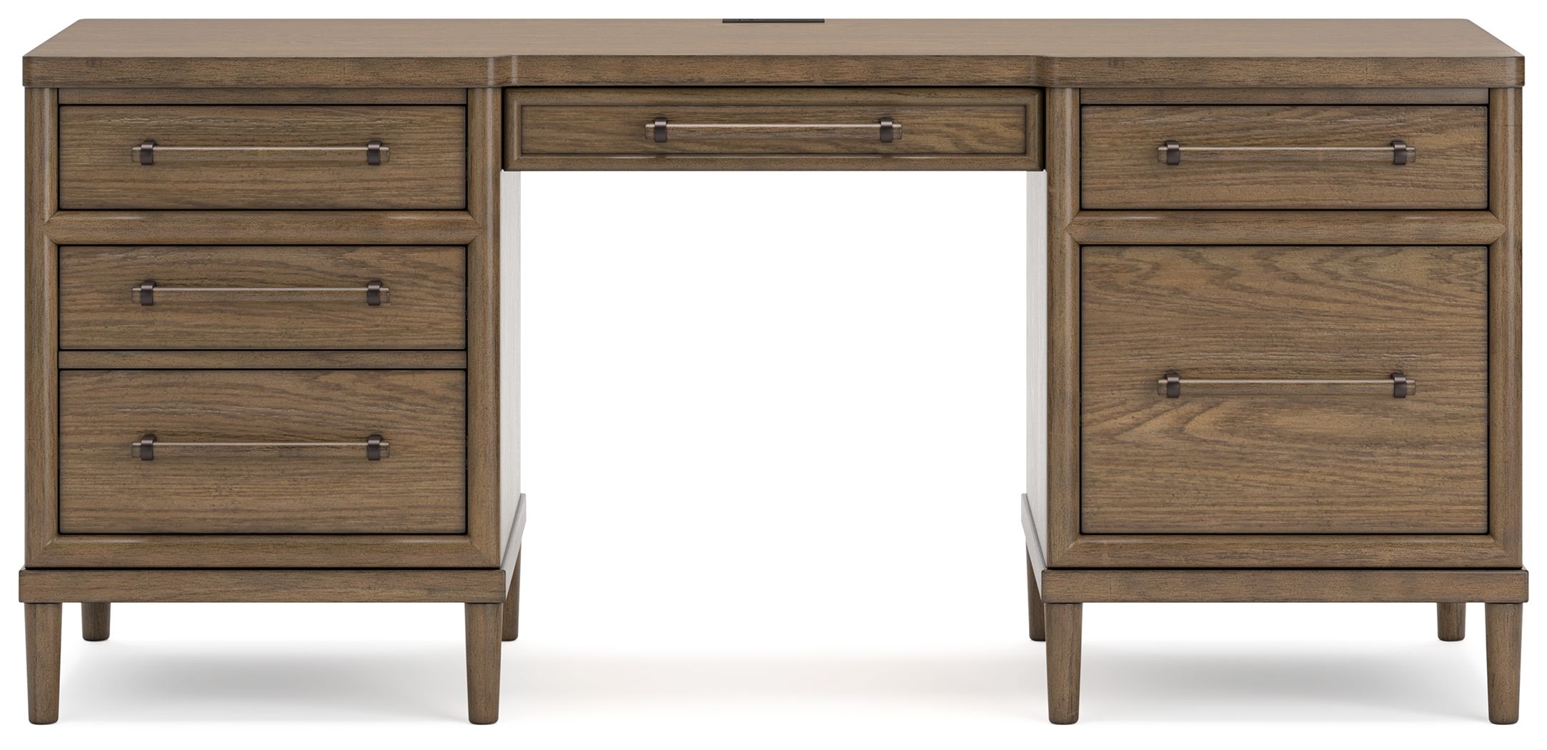 Ashley Furniture Roanhowe - Home Office Desk - Brown - Image 5