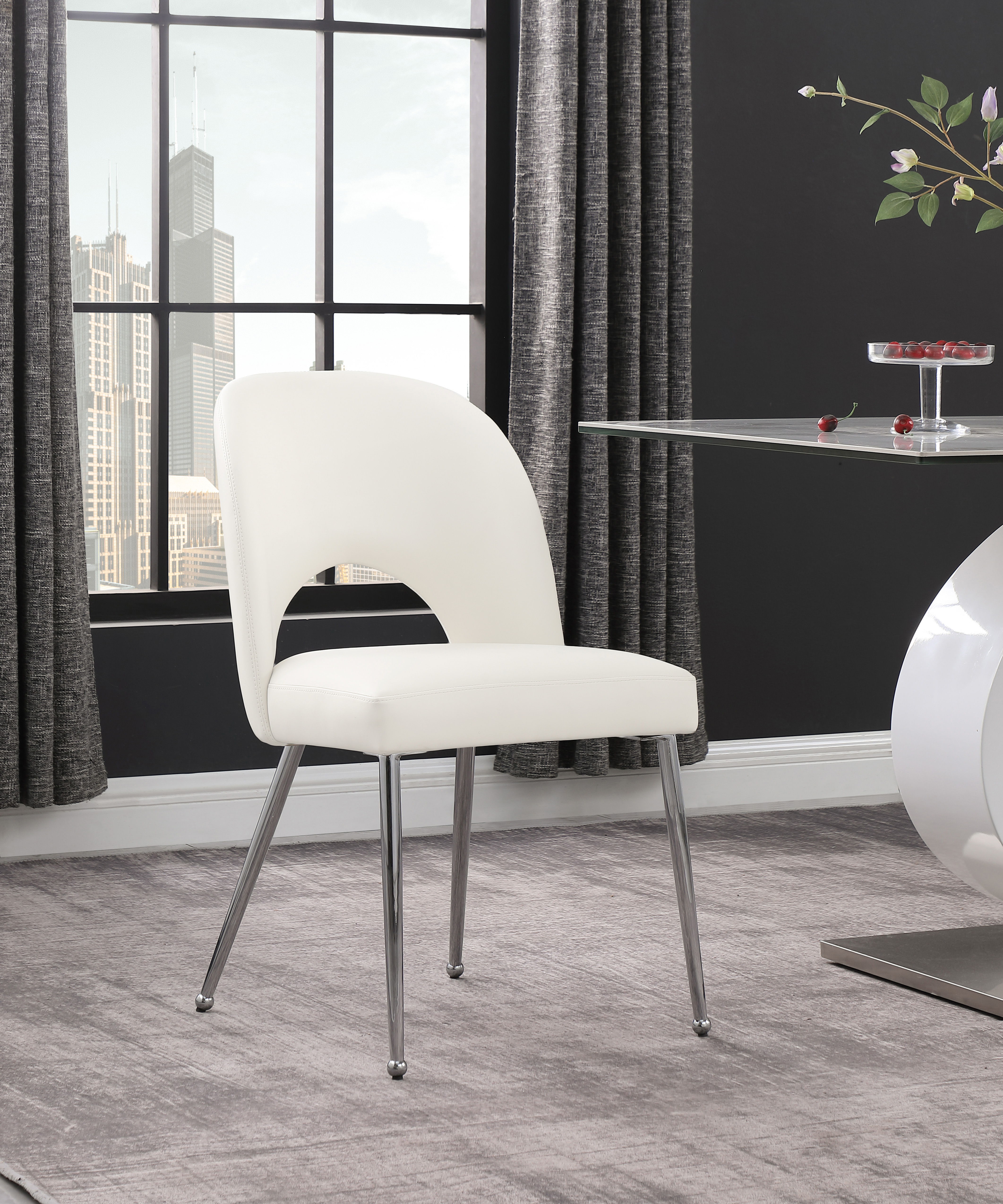 Logan - Fabric Dining Chair (Set of 2) - Cream