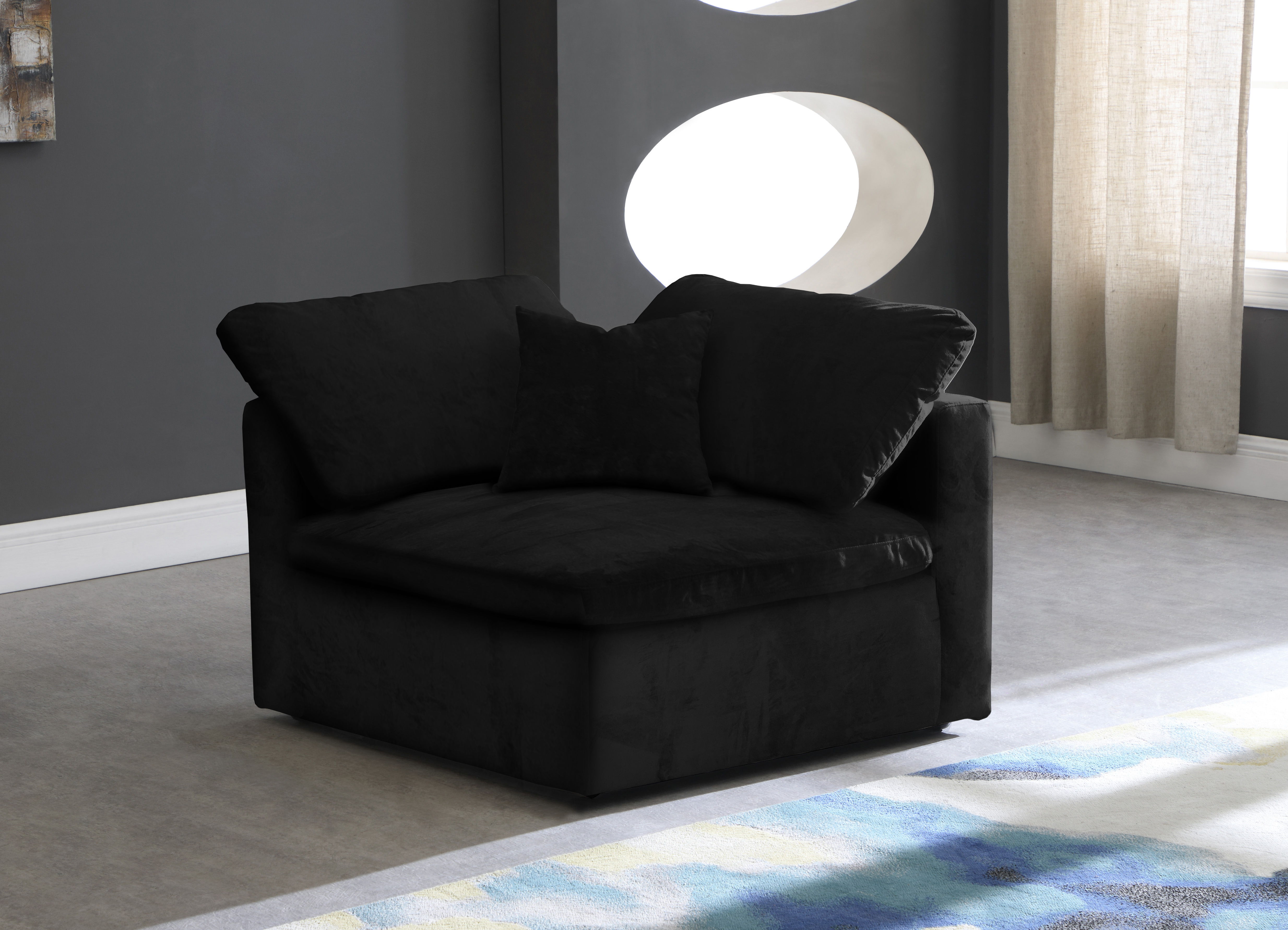 Cozy - Corner Chair - Black