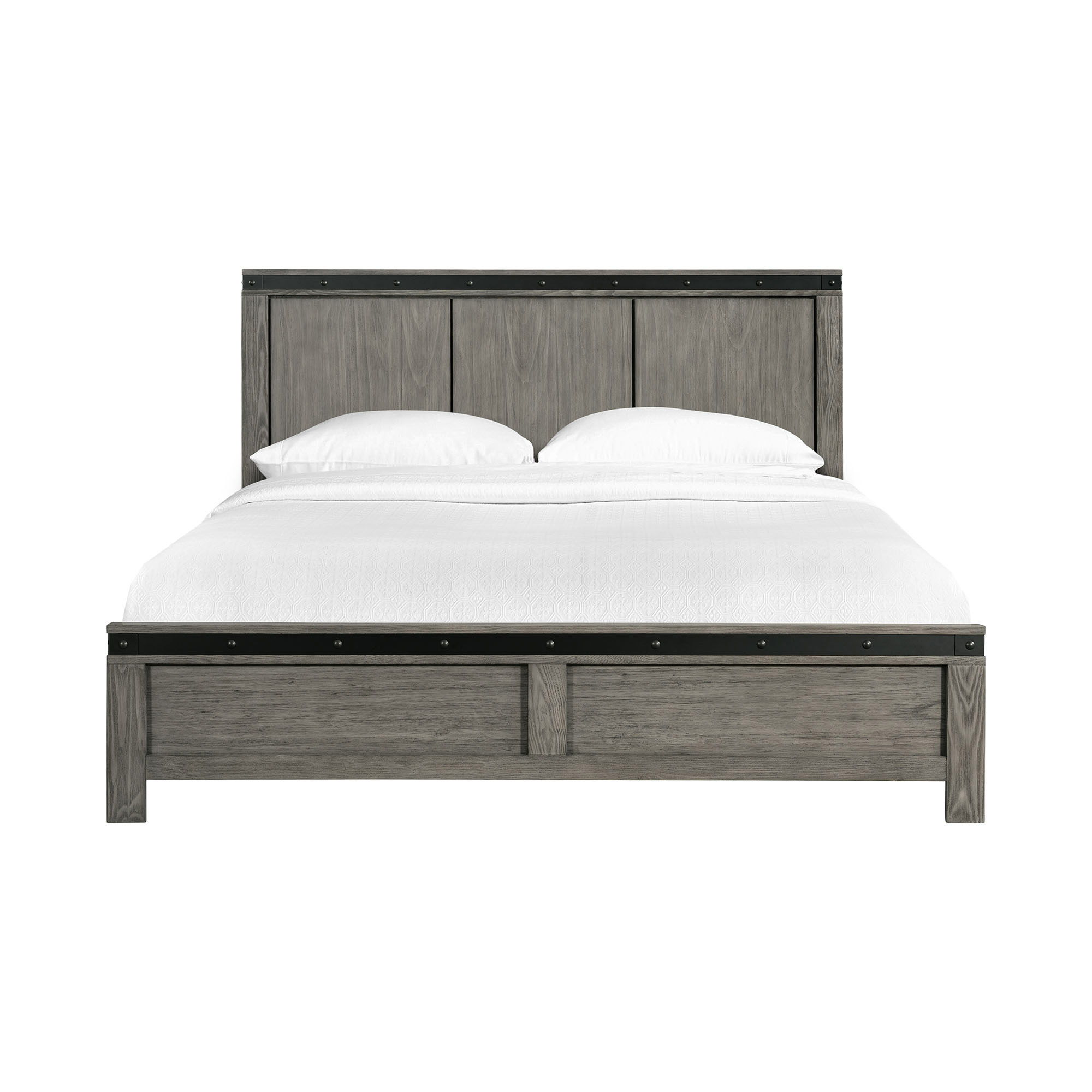 Wade - King Panel Bed - Black Finish