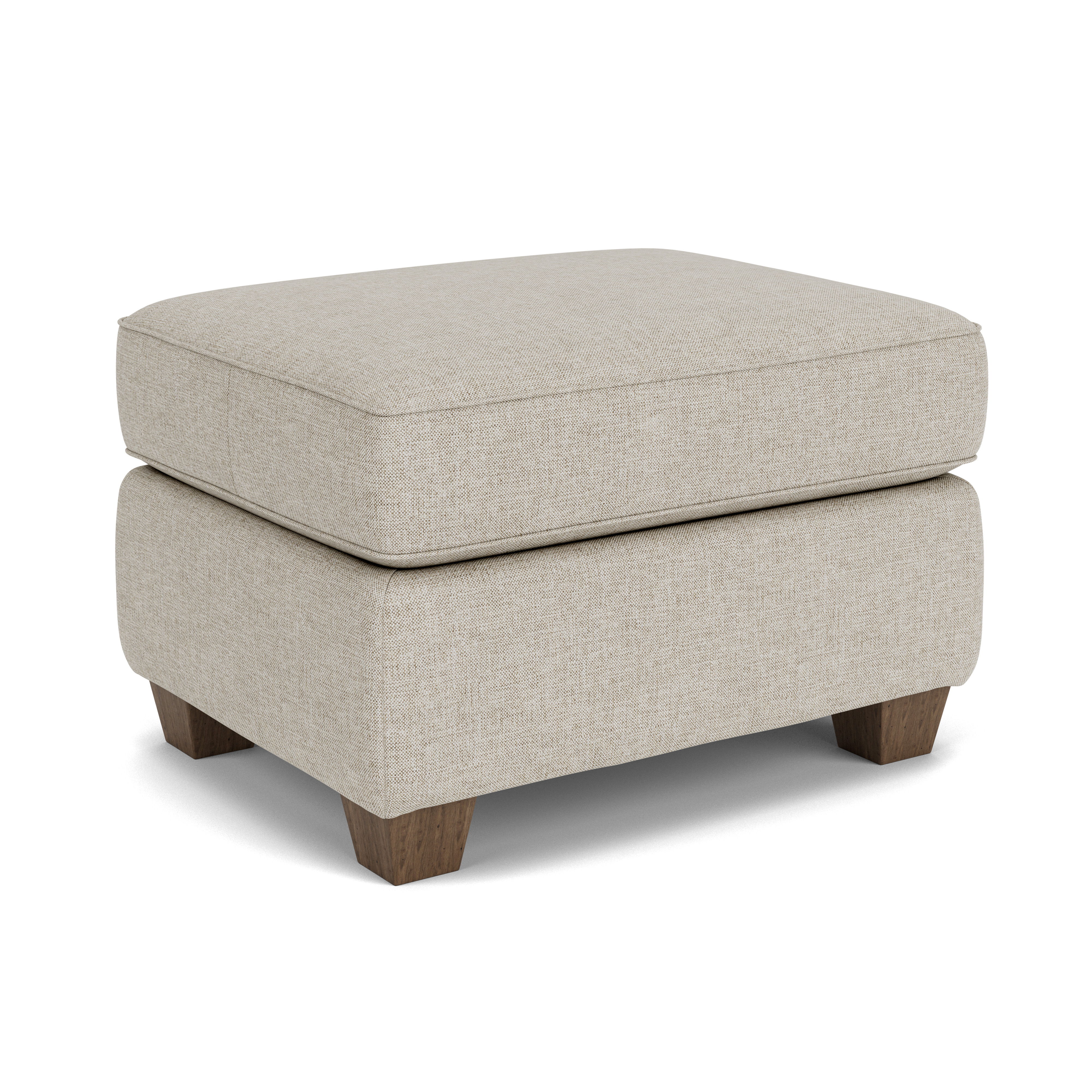 Kingman - Fabric Ottoman, red, view 3