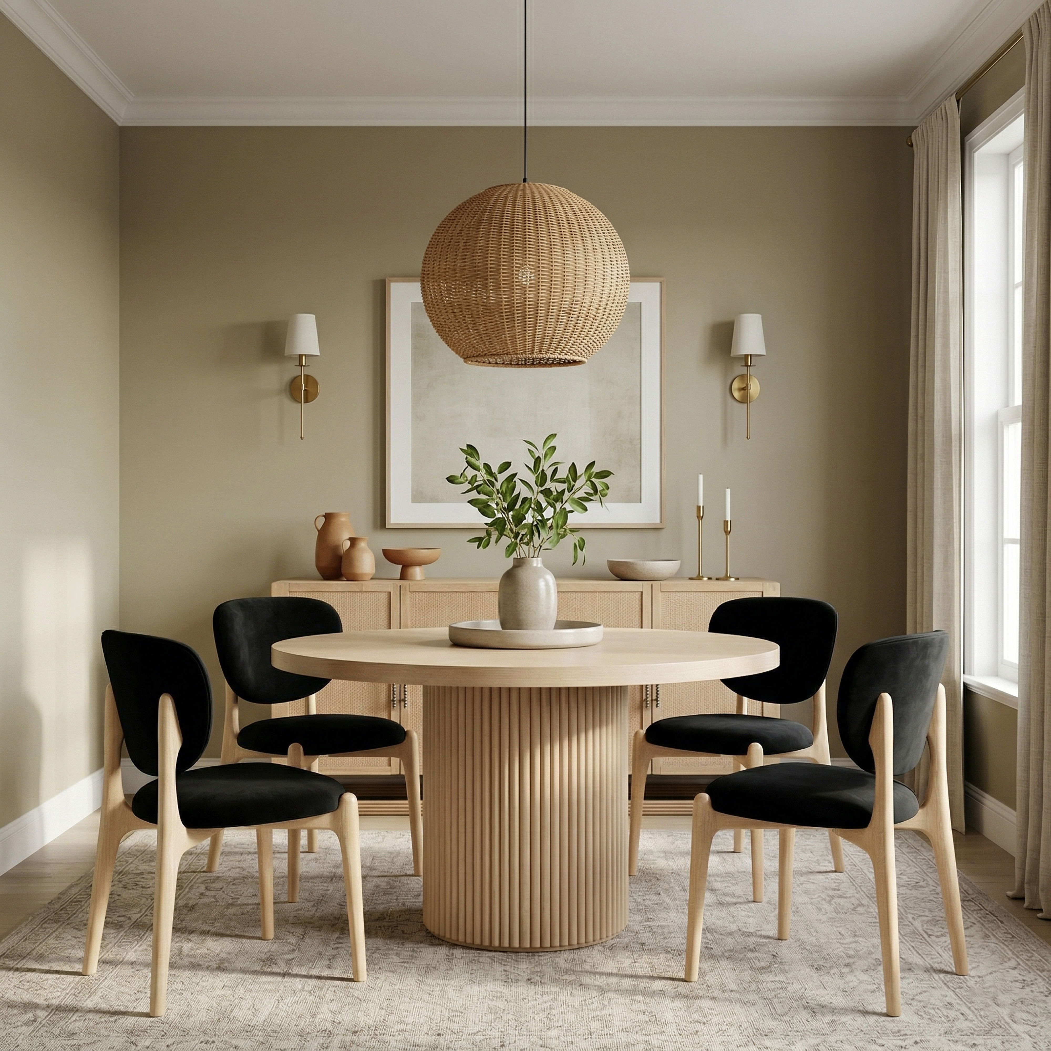 Velora - Upholstered Dining Chair (Set of 2) - Black