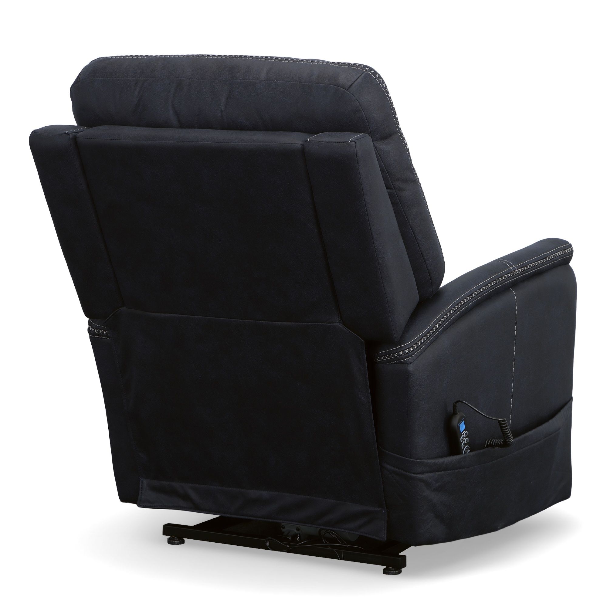 Atlas - Power Lift Recliner With Power Headrest & Lumbar - Ocean, blue, view 7