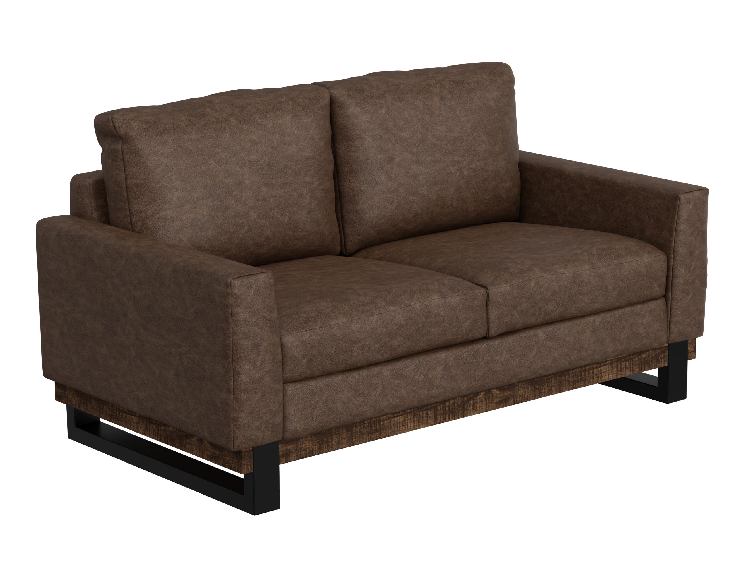 International Furniture Direct Blackburn - Loveseat - Chocolate Brown