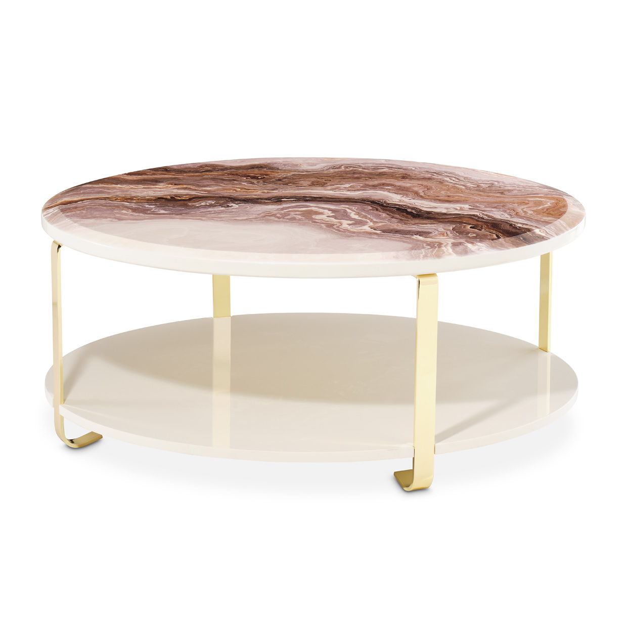 Ariana - Cocktail Table - Gold Image