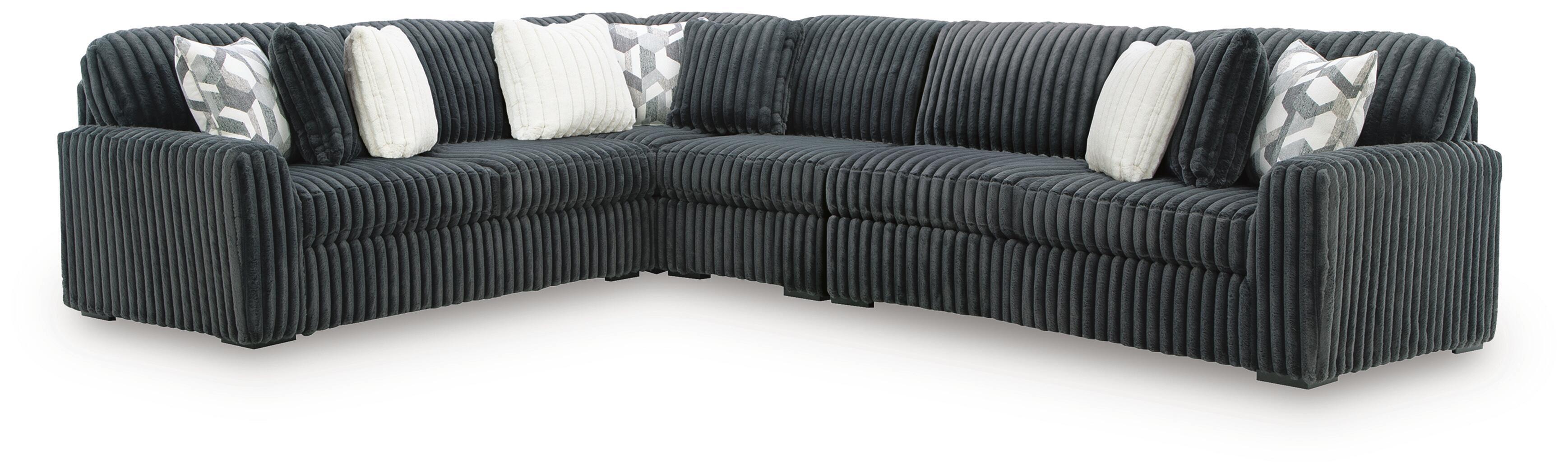 4 Pc · Sectional With LAF / RAF Sofa And Armless chair
