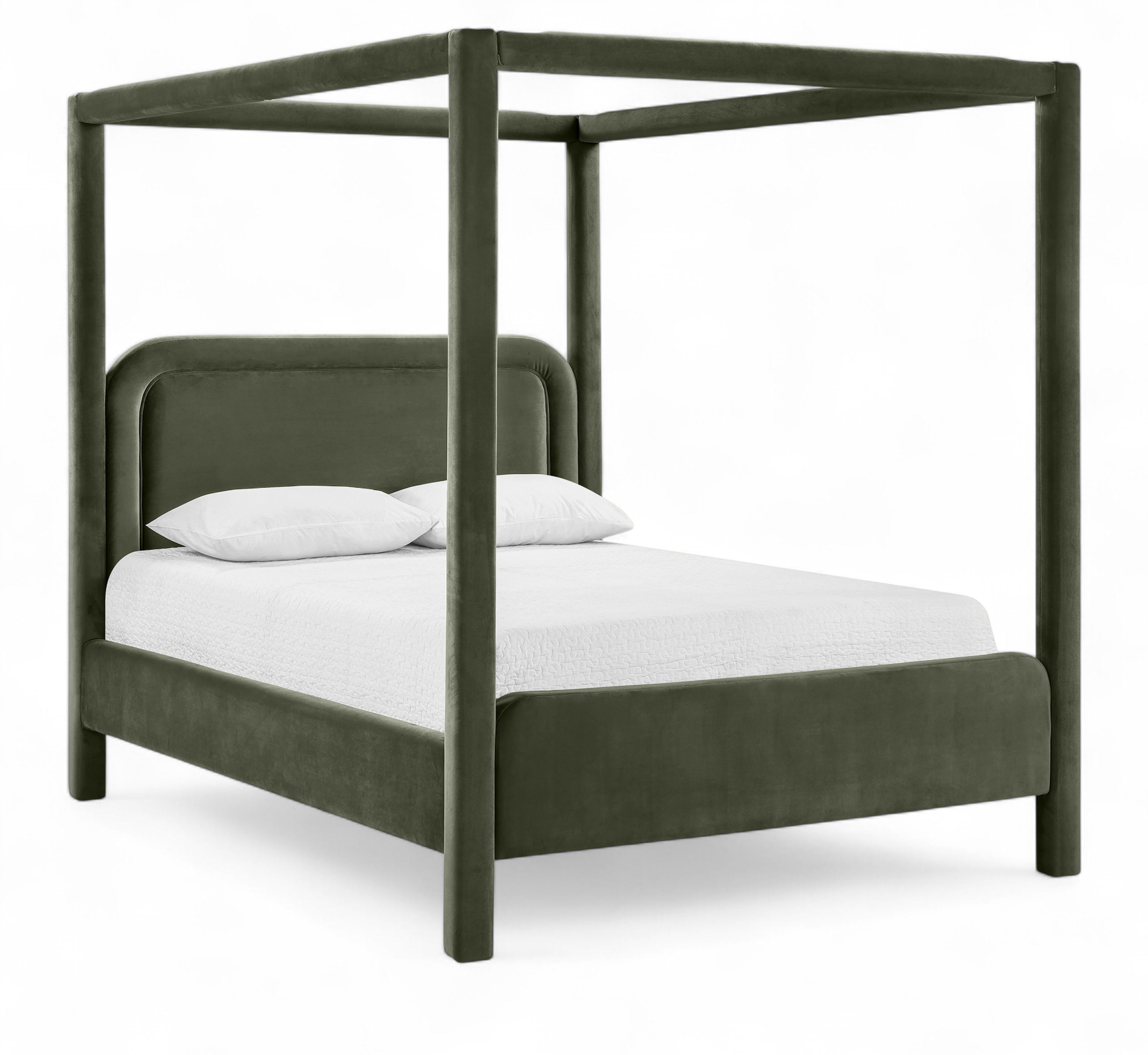 Salina - Velvet Upholstered King Bed - Green