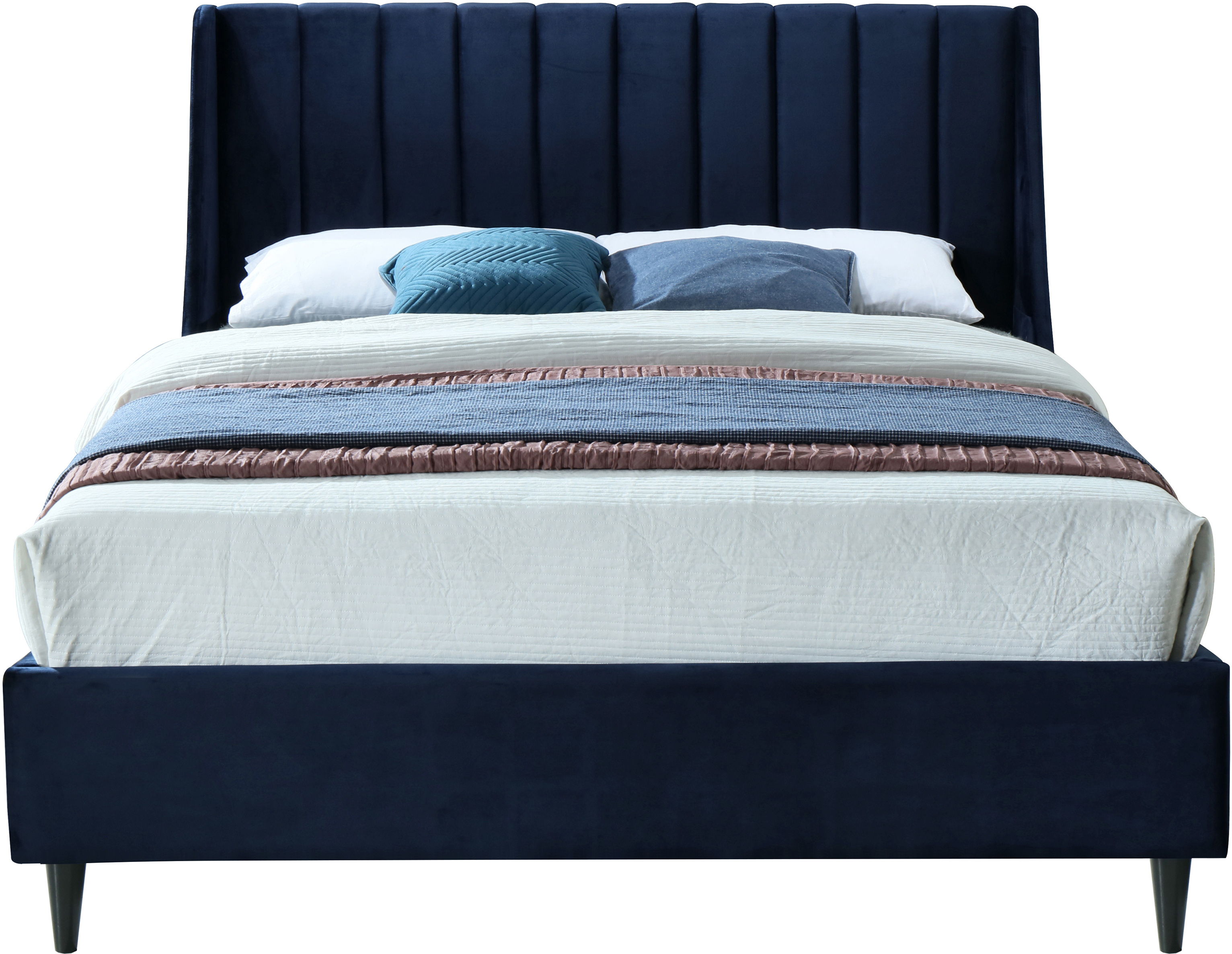Eva - King Bed - Navy