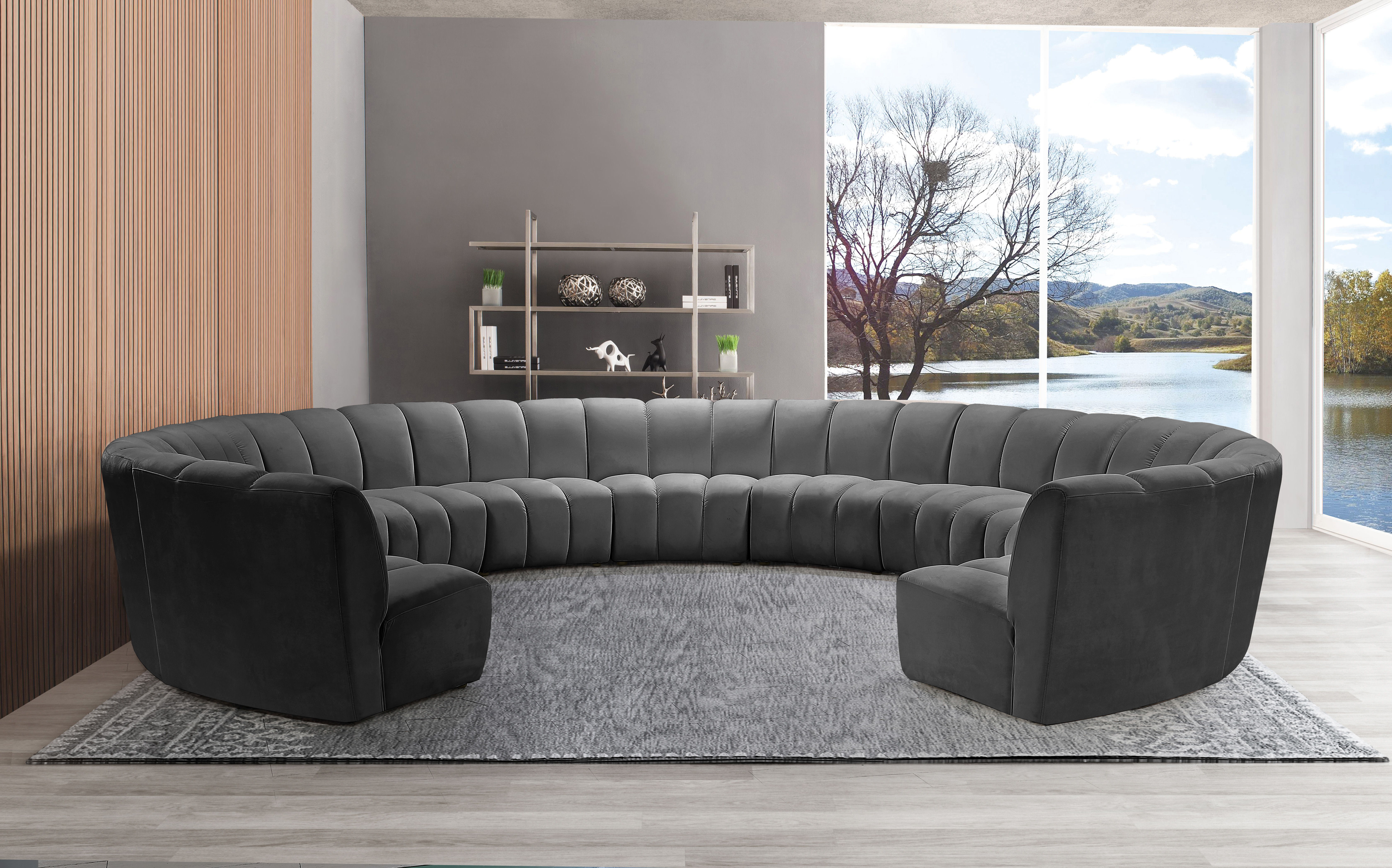 Infinity - 11 Piece Modular Sectional - Gray