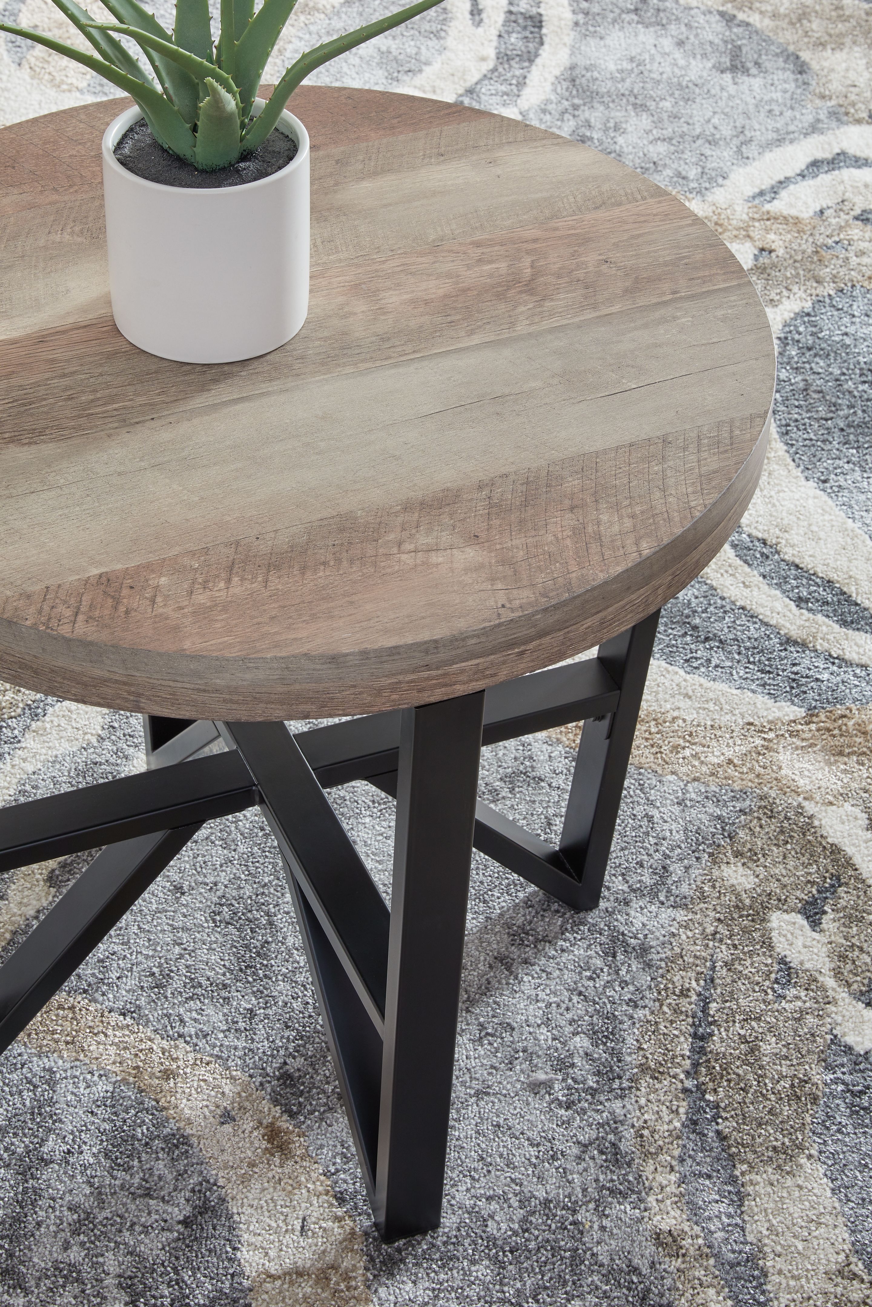 Ashley Furniture Deanlee - Occasional Table Set (Set of 3) - Grayish Brown / Black - Image 5