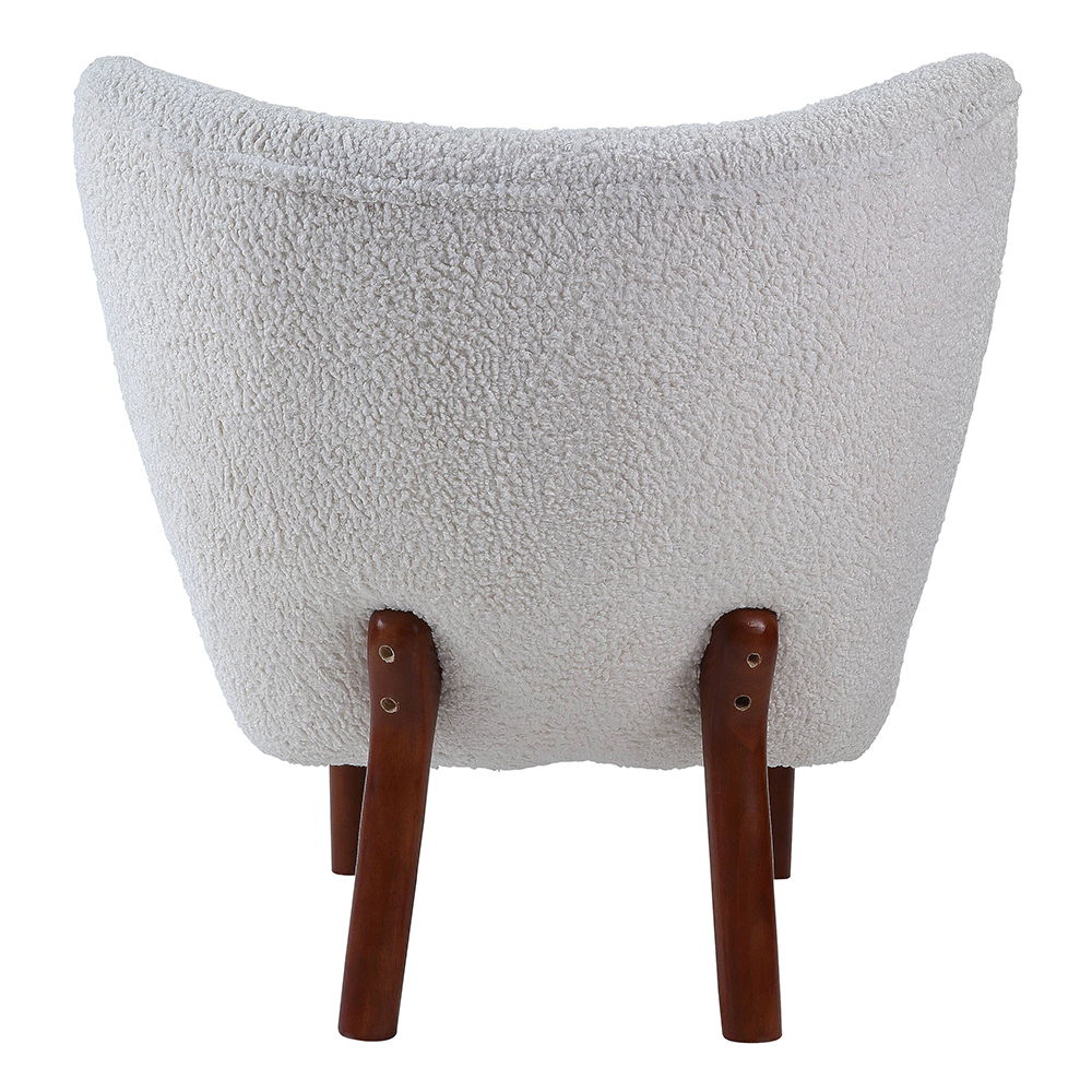 Zusud - Accent Chair - White Teddy Sherpa, white, view 4