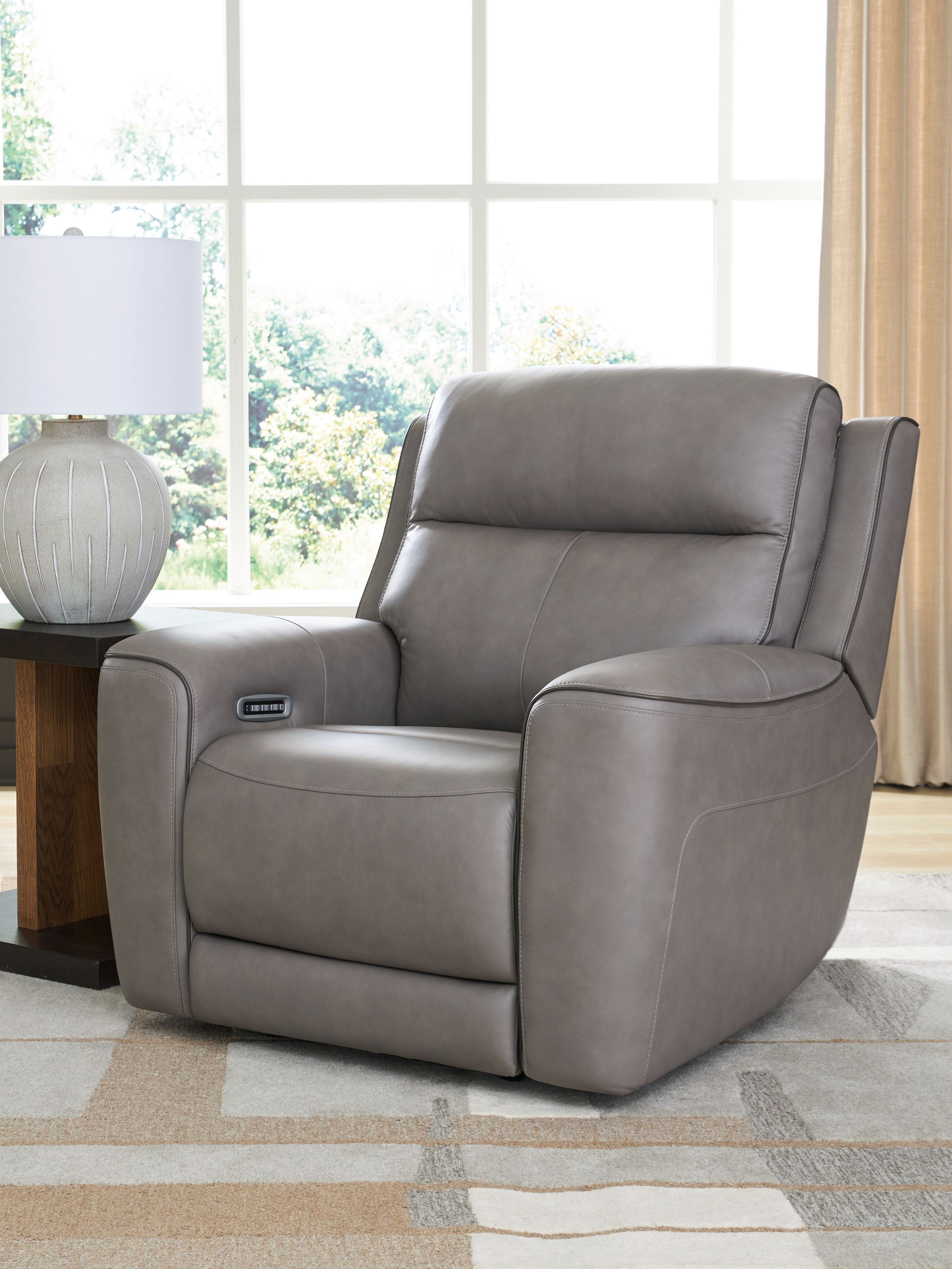Ashley Furniture 5Z-Comfort - Power Recliner With Adj Headrest - Coin - Image 2