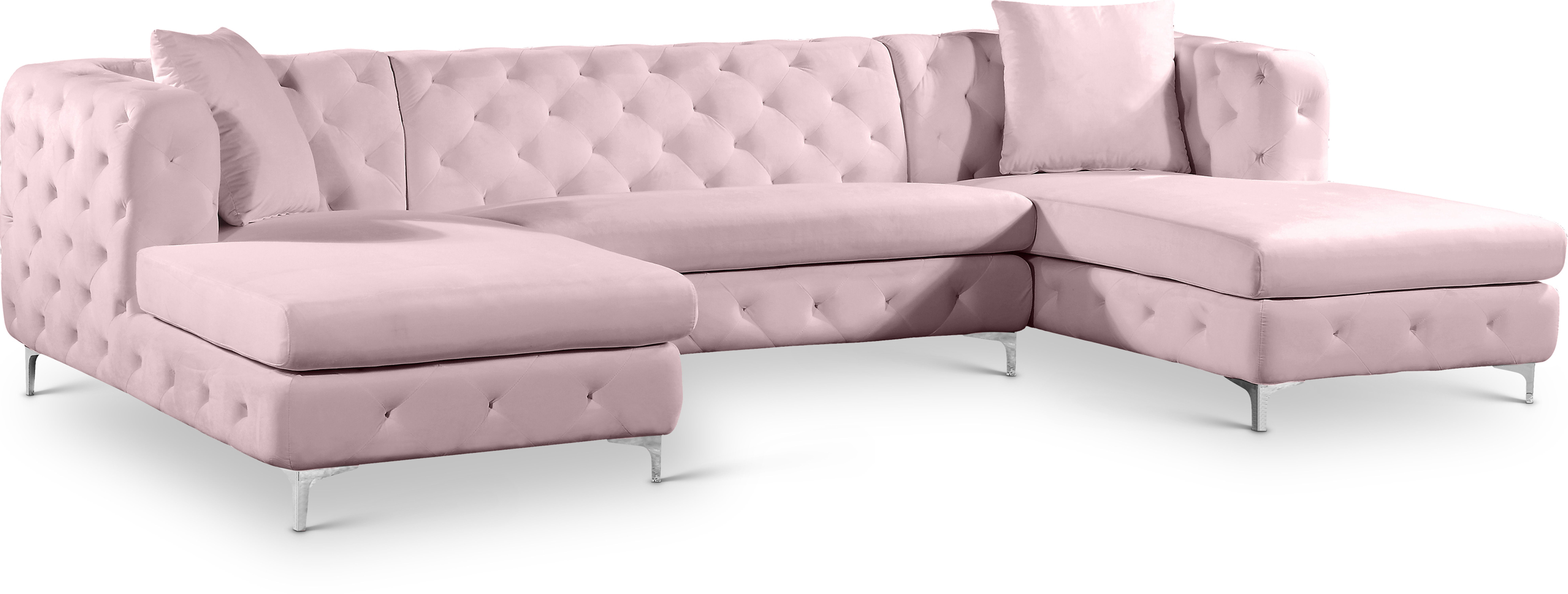 Gail - 3 Piece Sectional - Pink