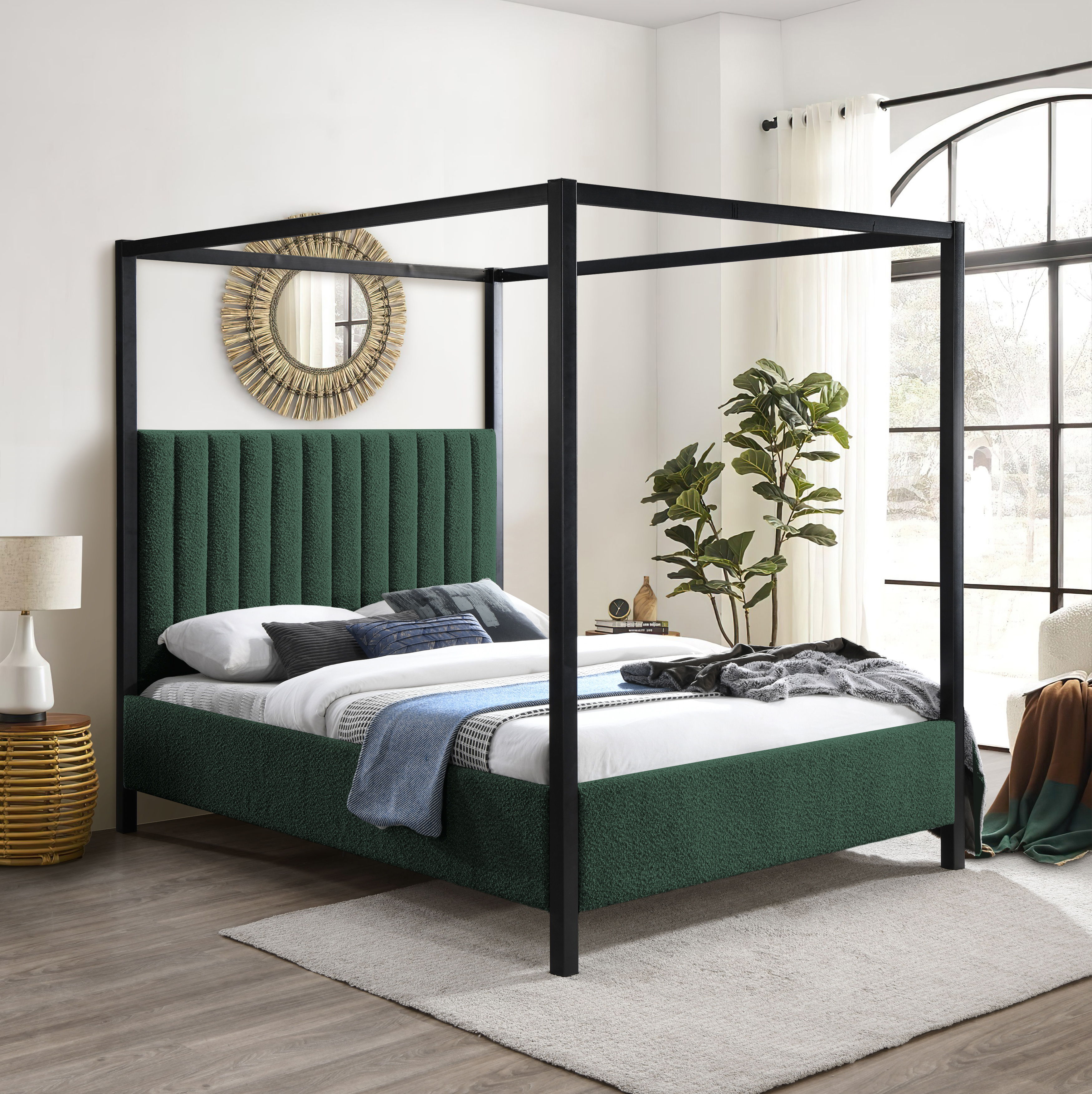 Kelly - King Bed - Green