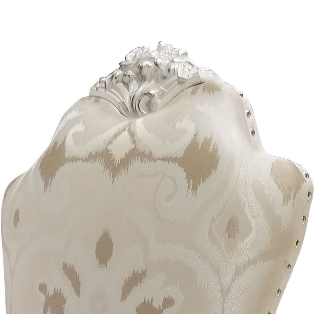 Dresden - Side Chair (Set of 2) - Fabric & Bone White, white, view 4
