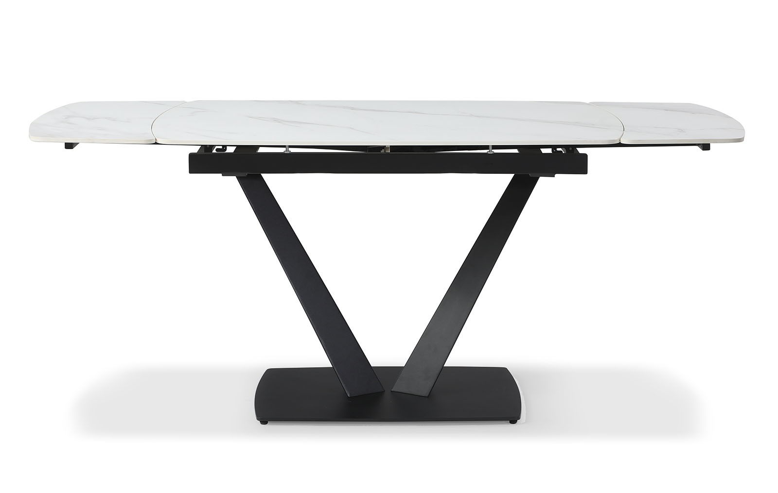 109 - Ceramic Dining Table With Extension - White