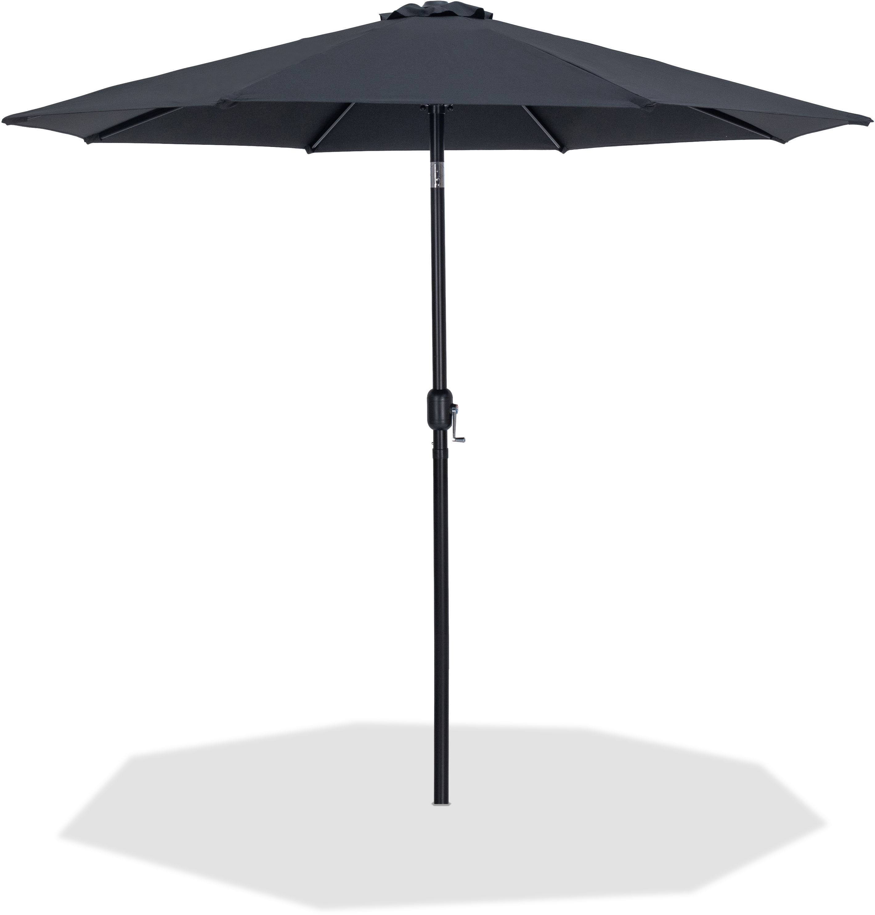 Fiji - Patio Umbrella With Black Pole - Black