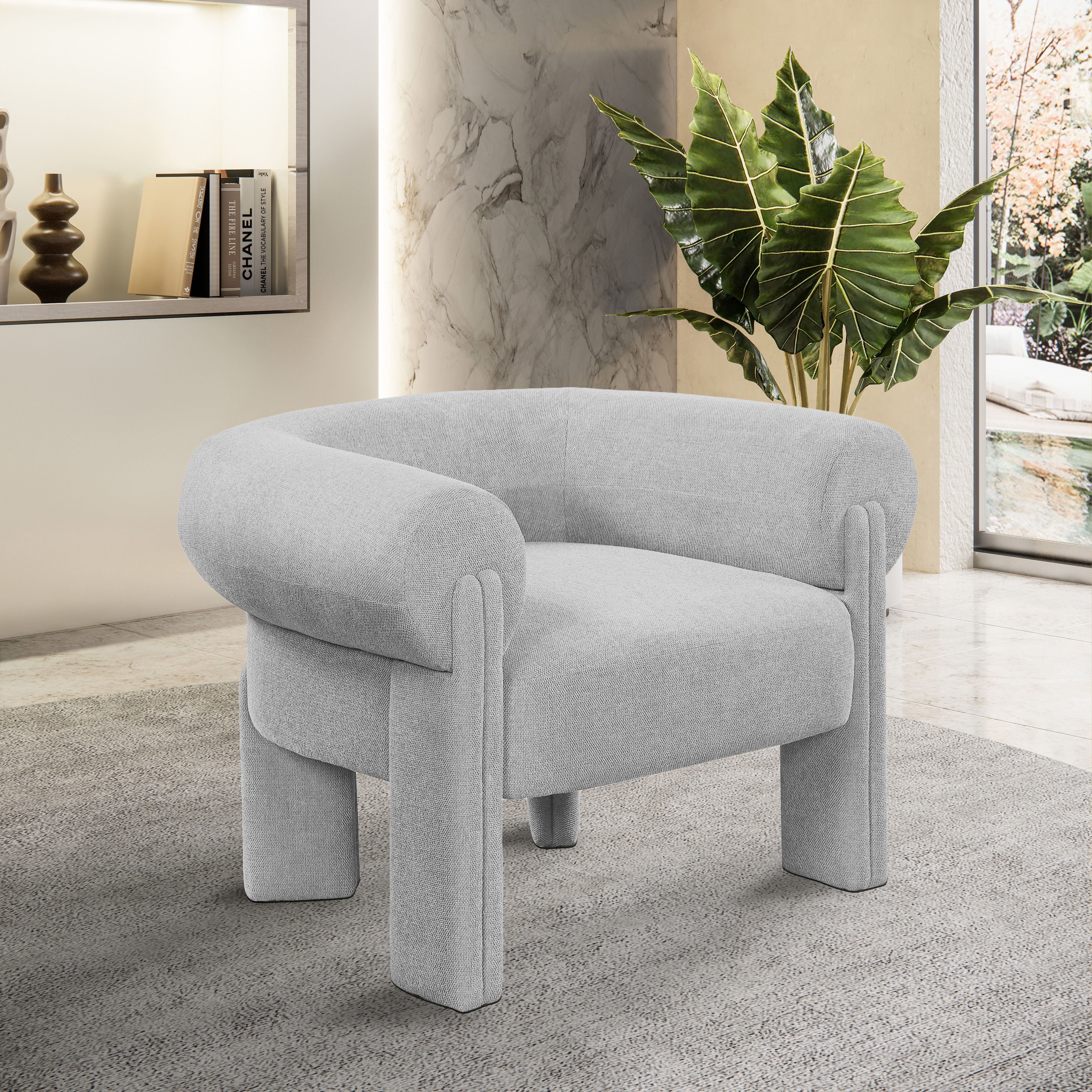 Stefano - Accent Chair - Gray