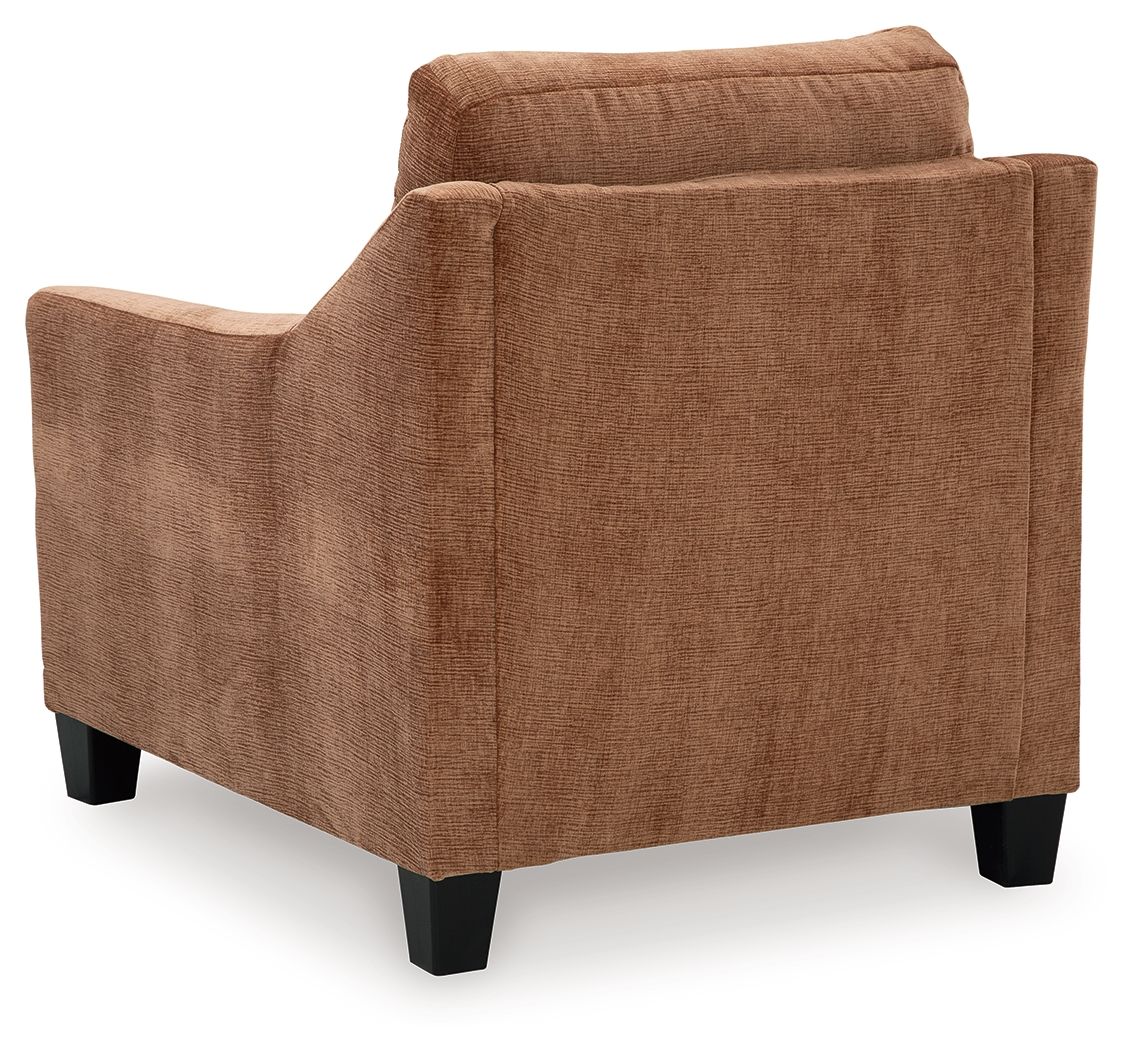 Ashley Furniture Amity Bay - 3 Pc. - Sofa Chaise, Chair, Ottoman - Clay - Image 9