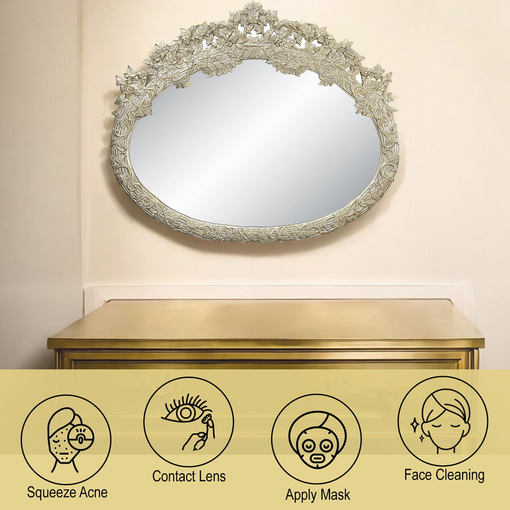 Sorina - 57" Mirror - Antique Gold, beige, view 4