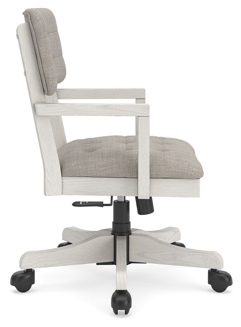 Ashley Furniture Robbinsdale - Home Office Desk Chair - Antique White - Image 7