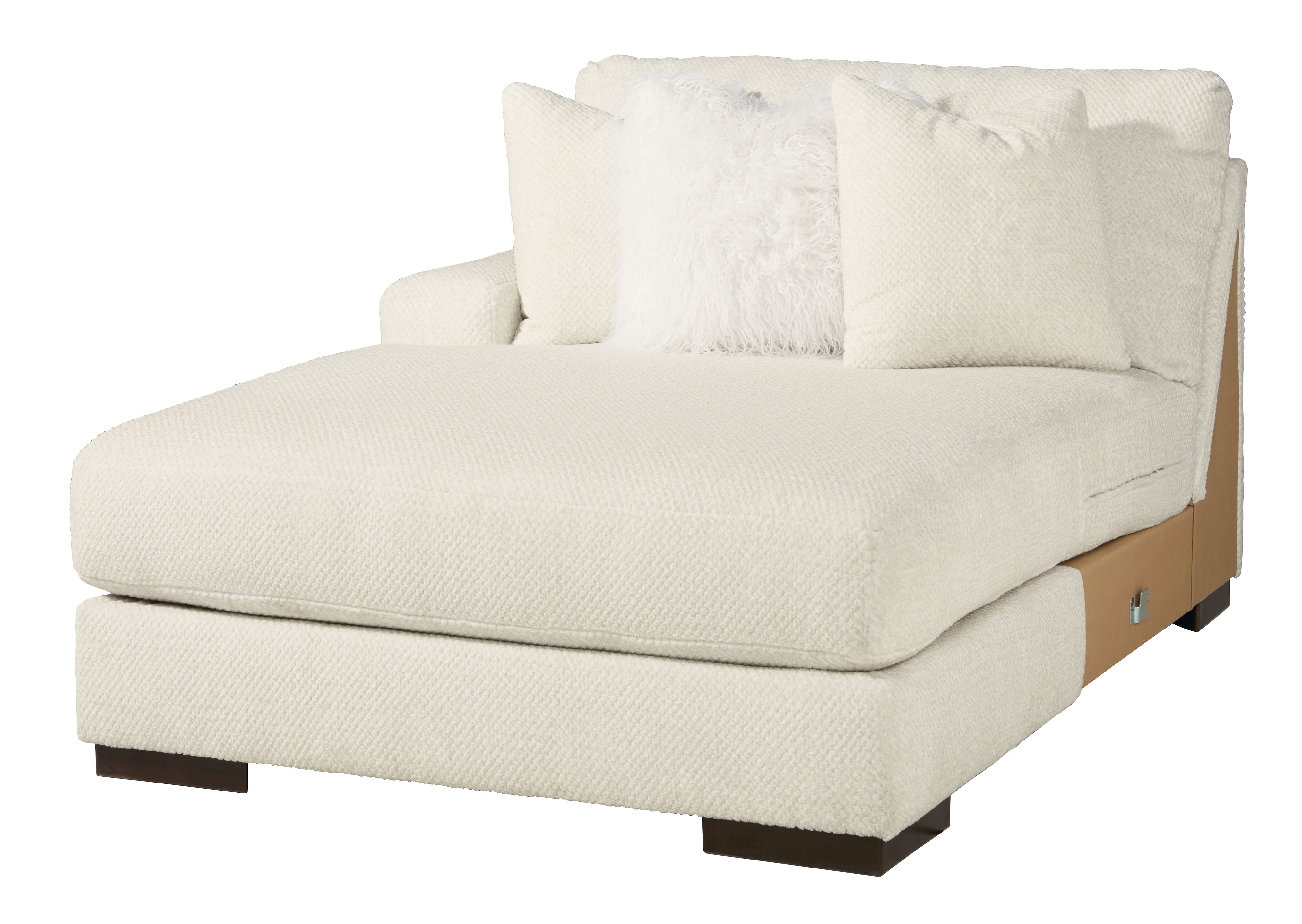 Zada Ivory Laf Corner Chaise New Lots Furniture Online Store