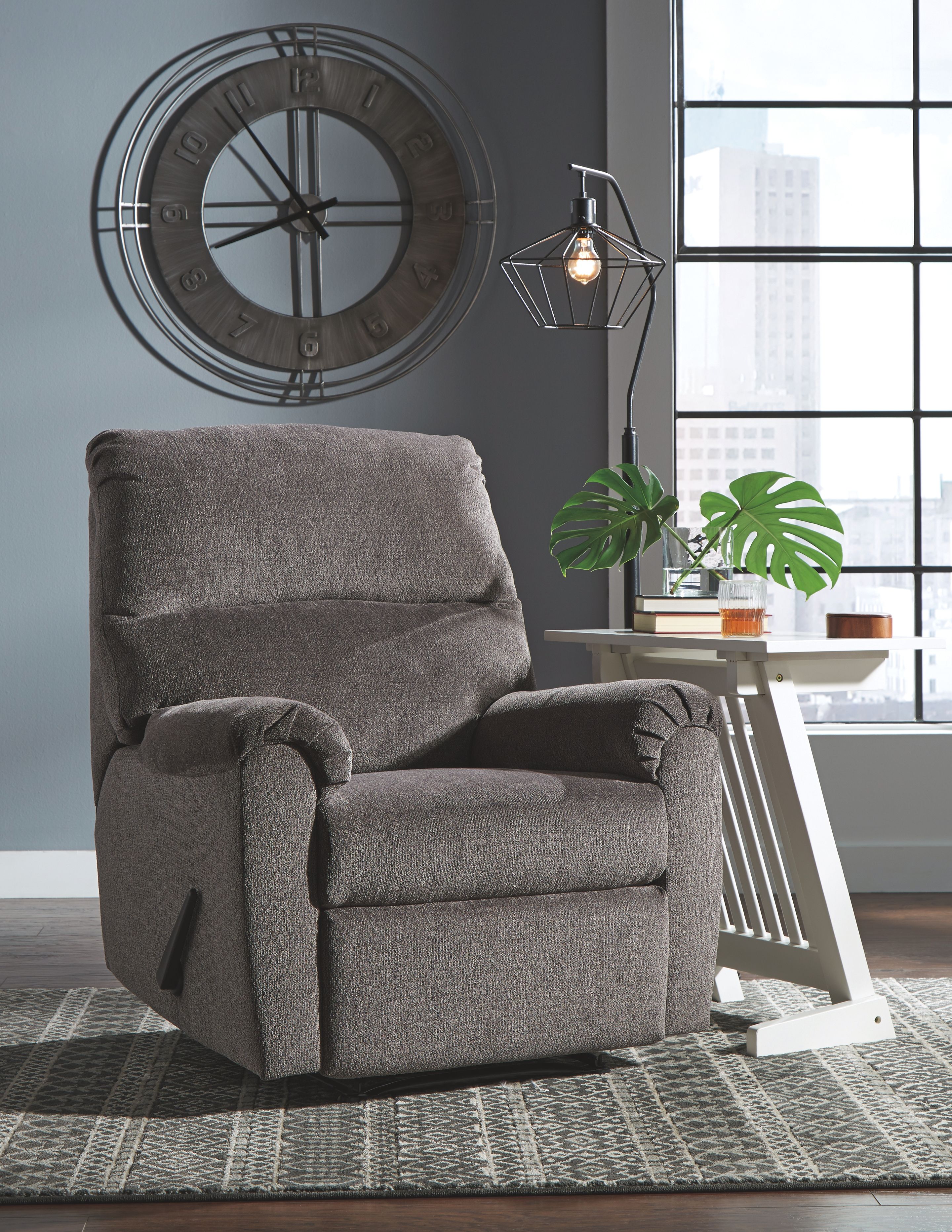 Ashley Furniture Nerviano - Zero Wall Recliner - Gray - Image 7