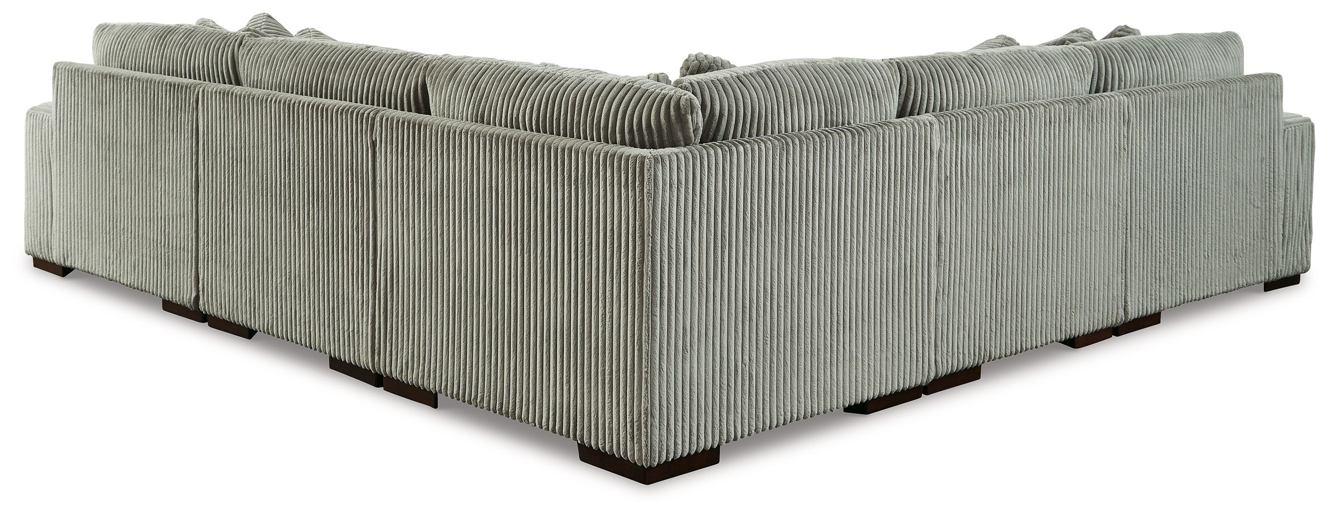 Ashley Furniture Lindyn - Corner Chairs 5 Pc Sectional - Fog - Image 5