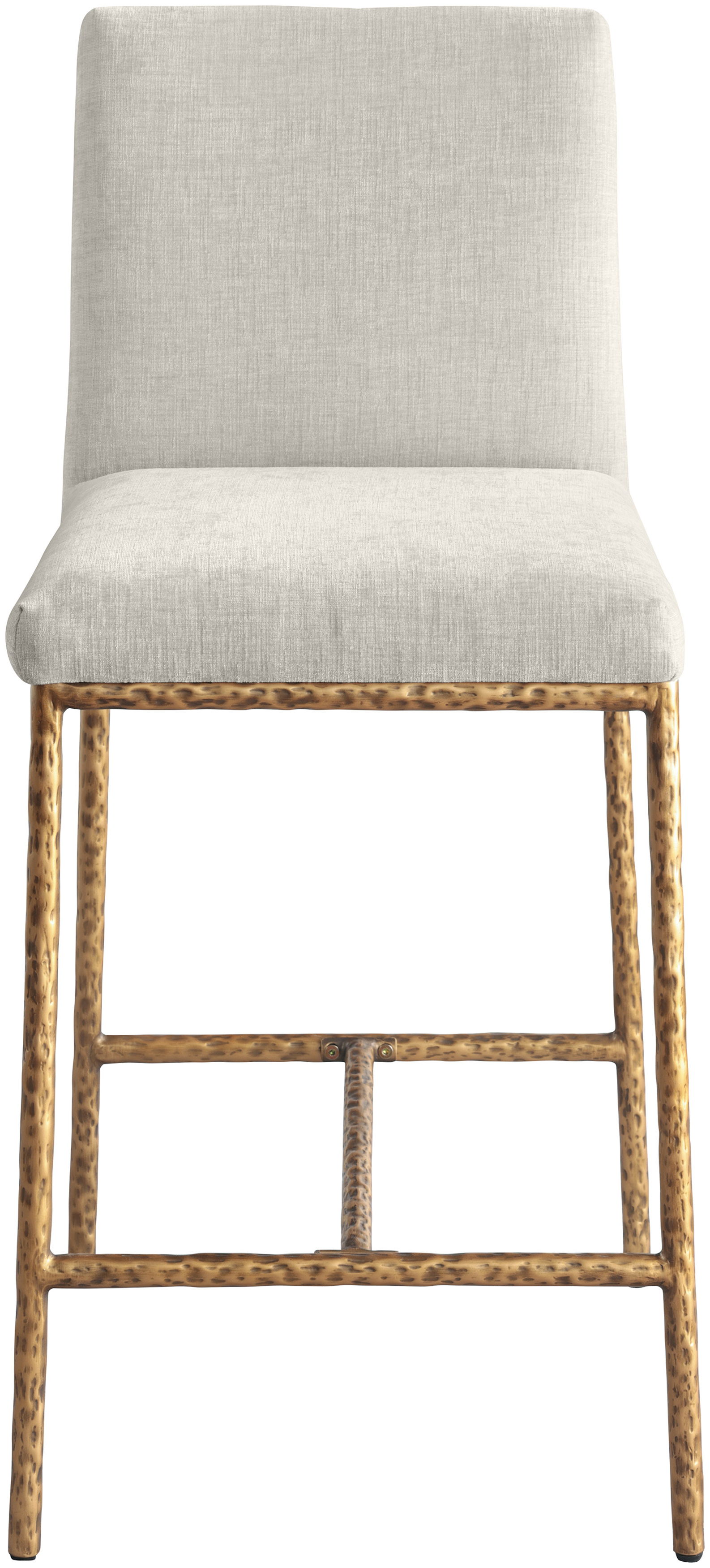 Reeves - Chenille Upholstered Counter Stool (Set of 2) - Cream