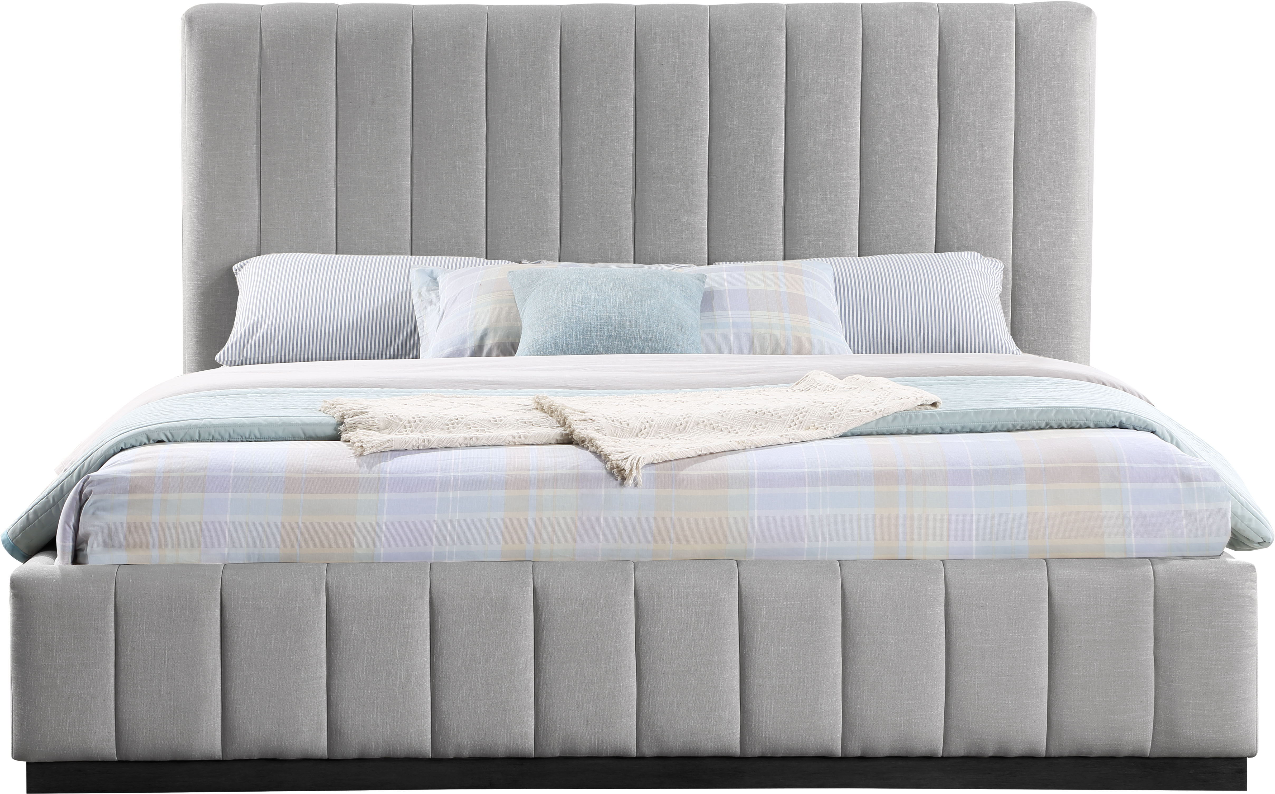 Lucia - King Bed - Gray