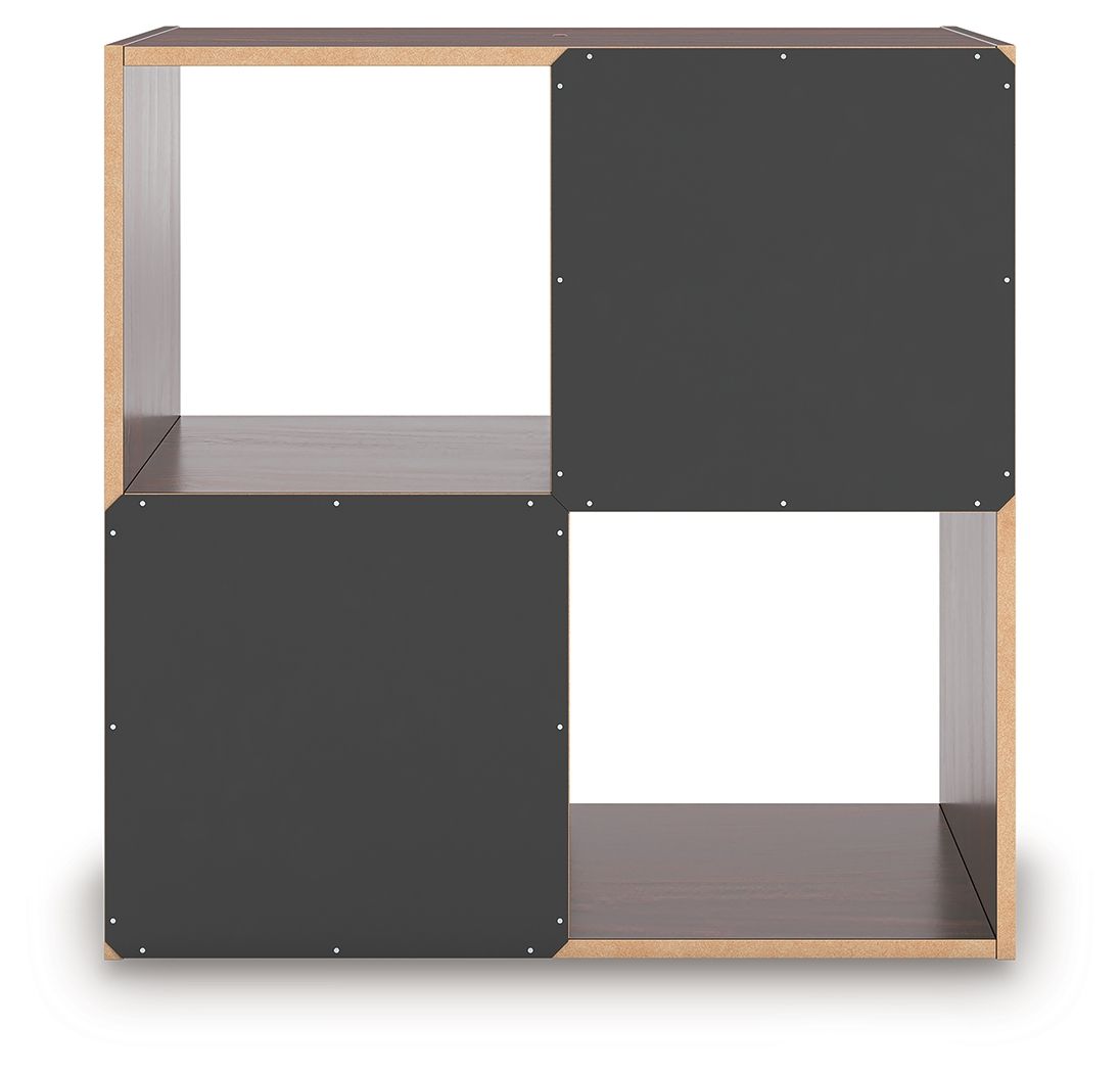 Ashley Furniture Glosmount - Four Cube Organizer - Cherry / Light Brown - Image 5