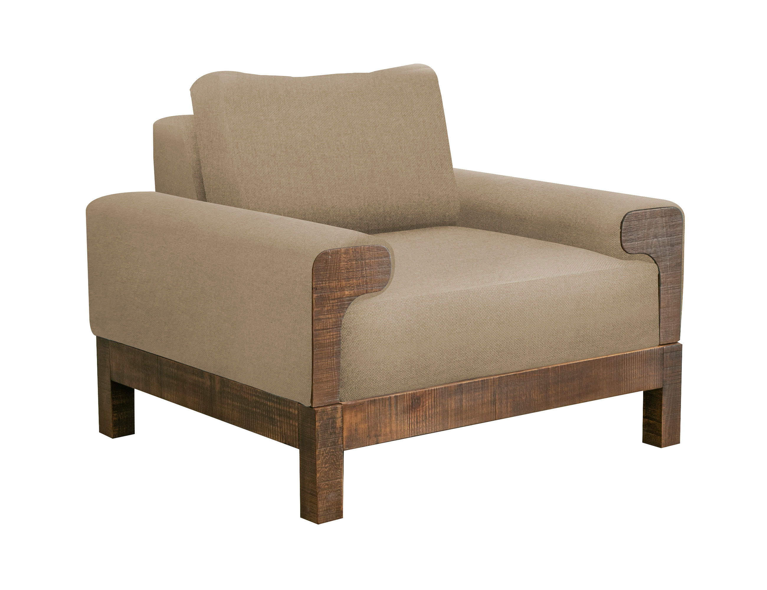 International Furniture Direct Sedona - Arm Chair - Brown Camel