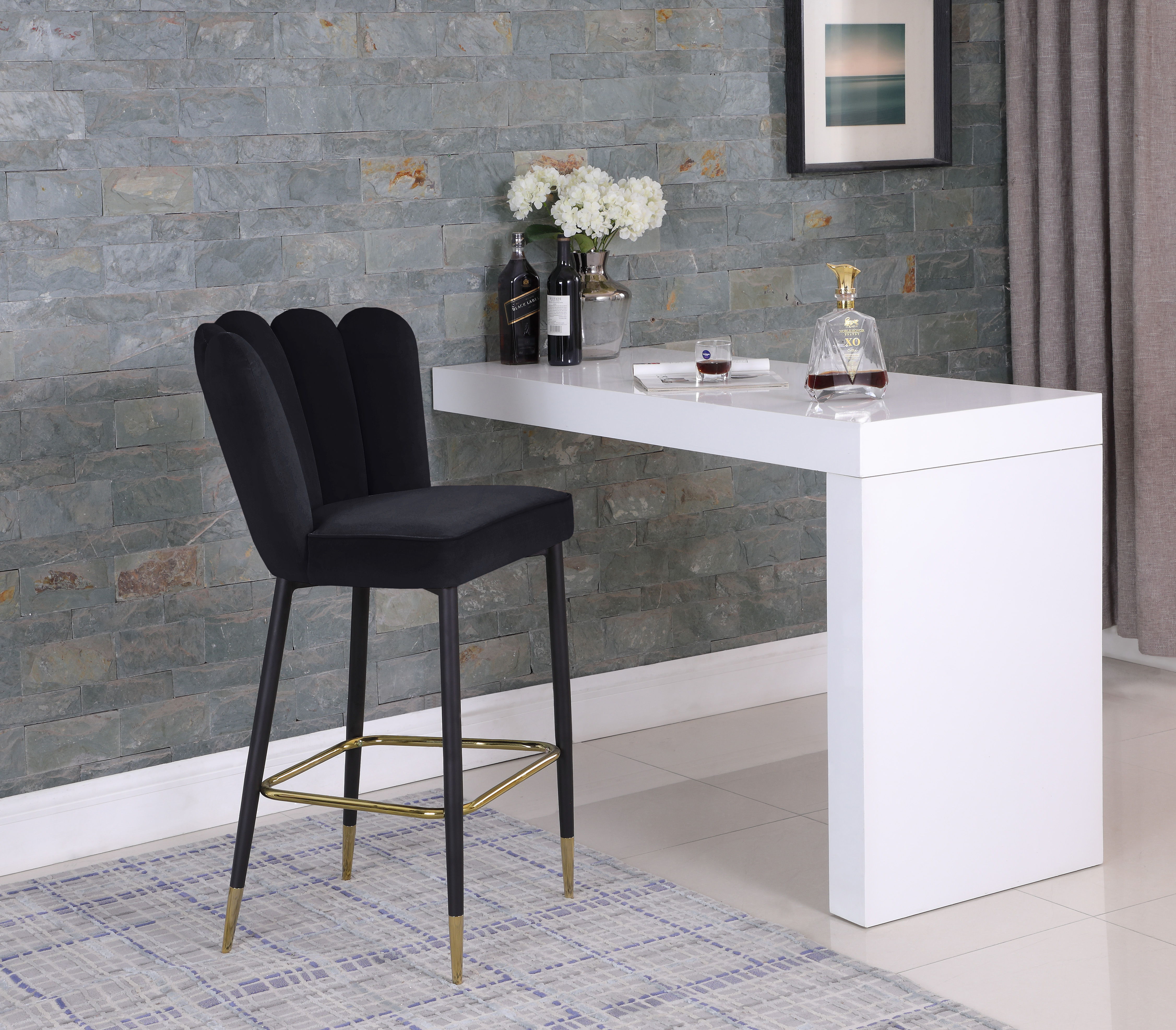 Lily - Stool (Set of 2) - Black