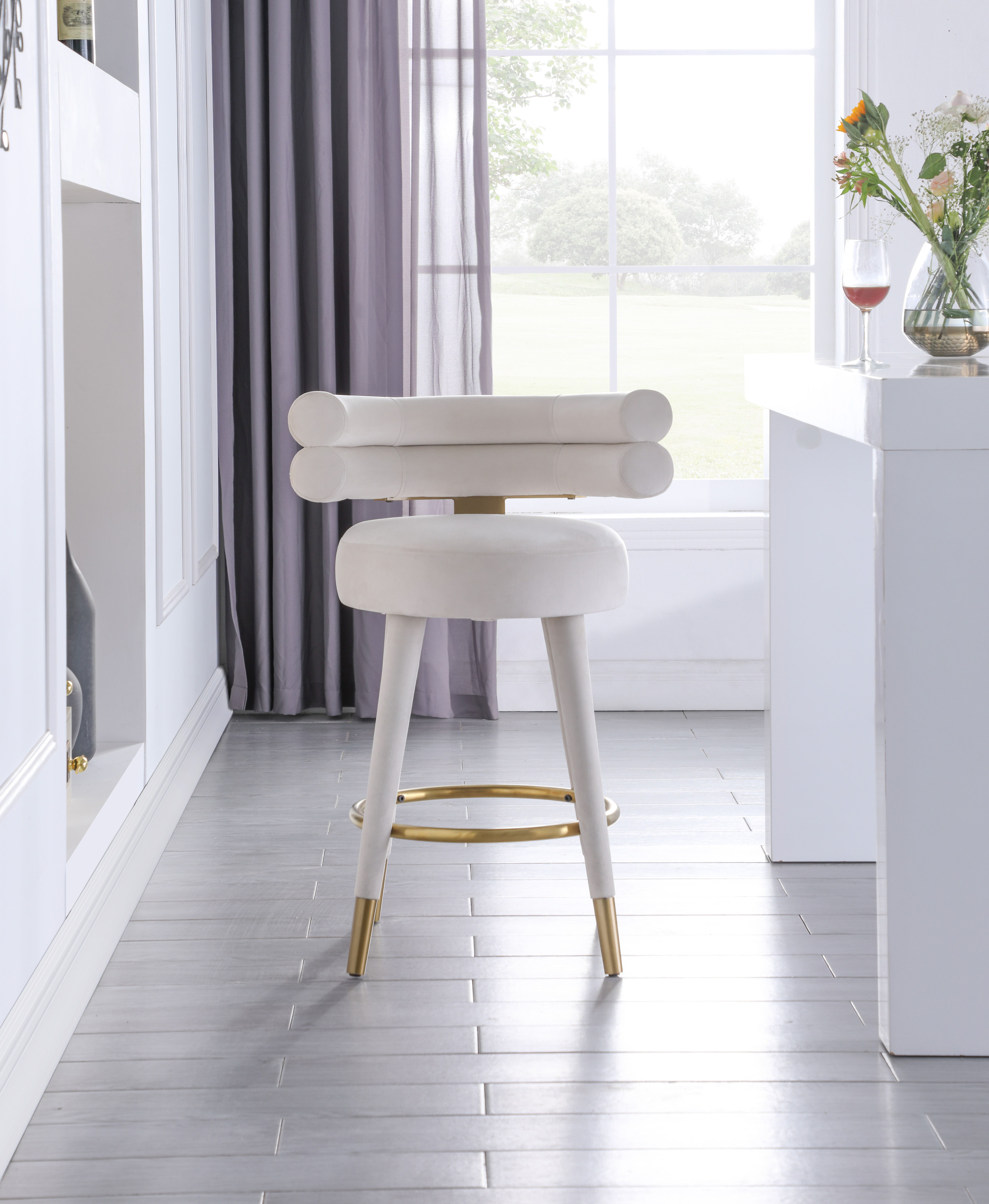 Fitzroy - Counter Stool (Set of 2) - Cream
