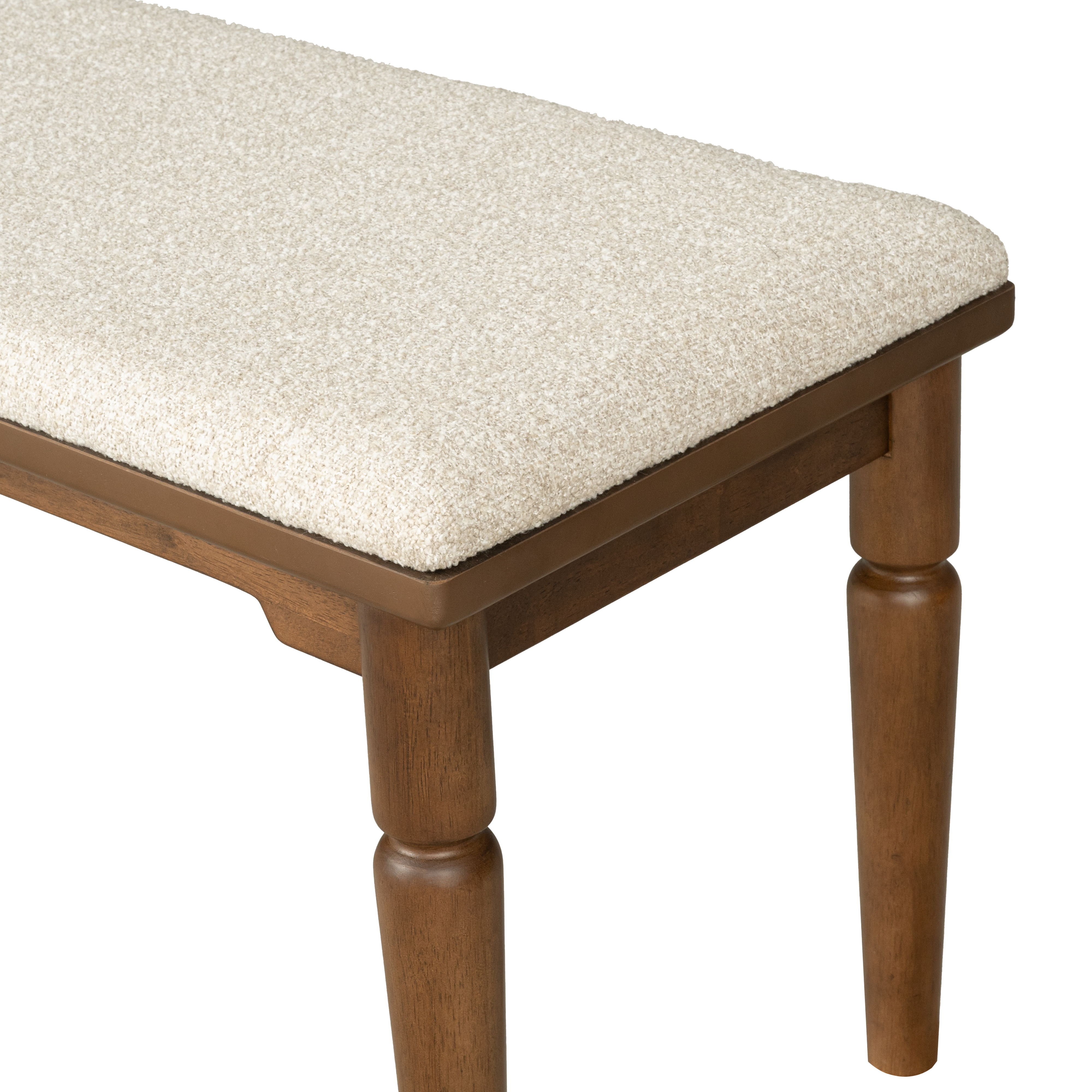 Azalea - Bench - Walnut, dark brown, view 4