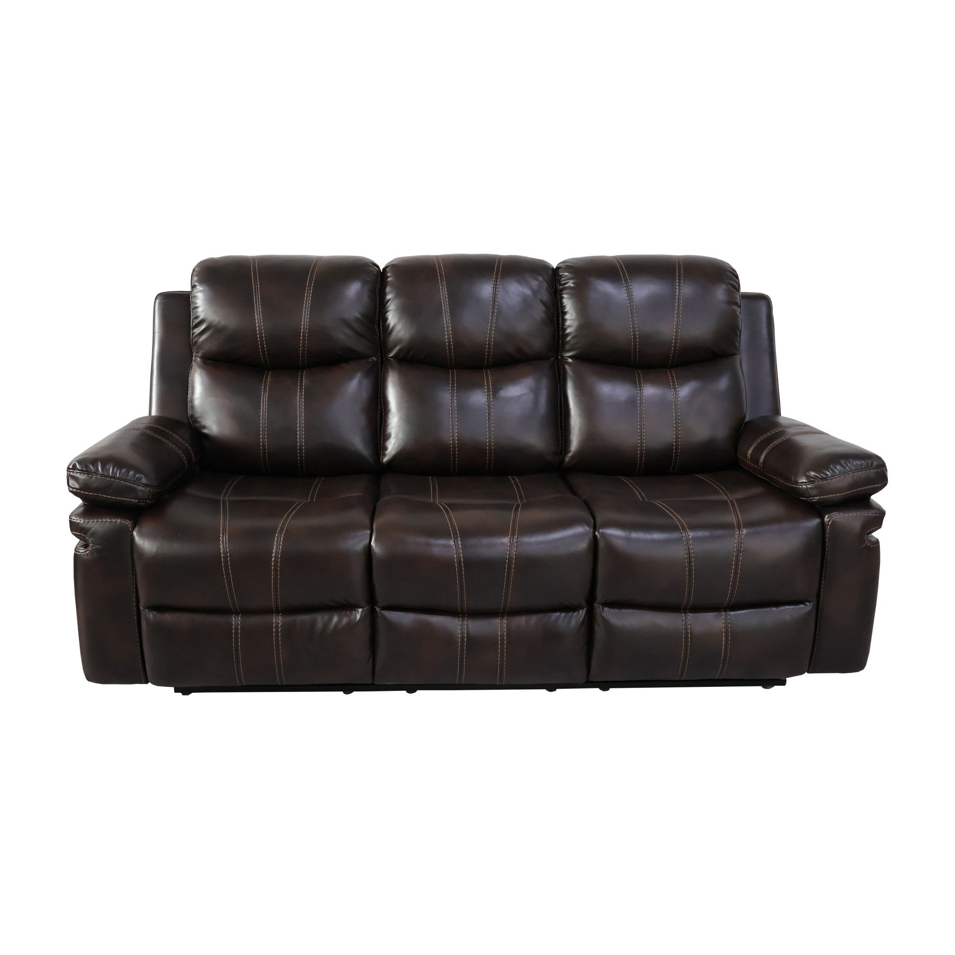 Kellen - Sofa With Drop Down Tray & Power Footrest - Brown