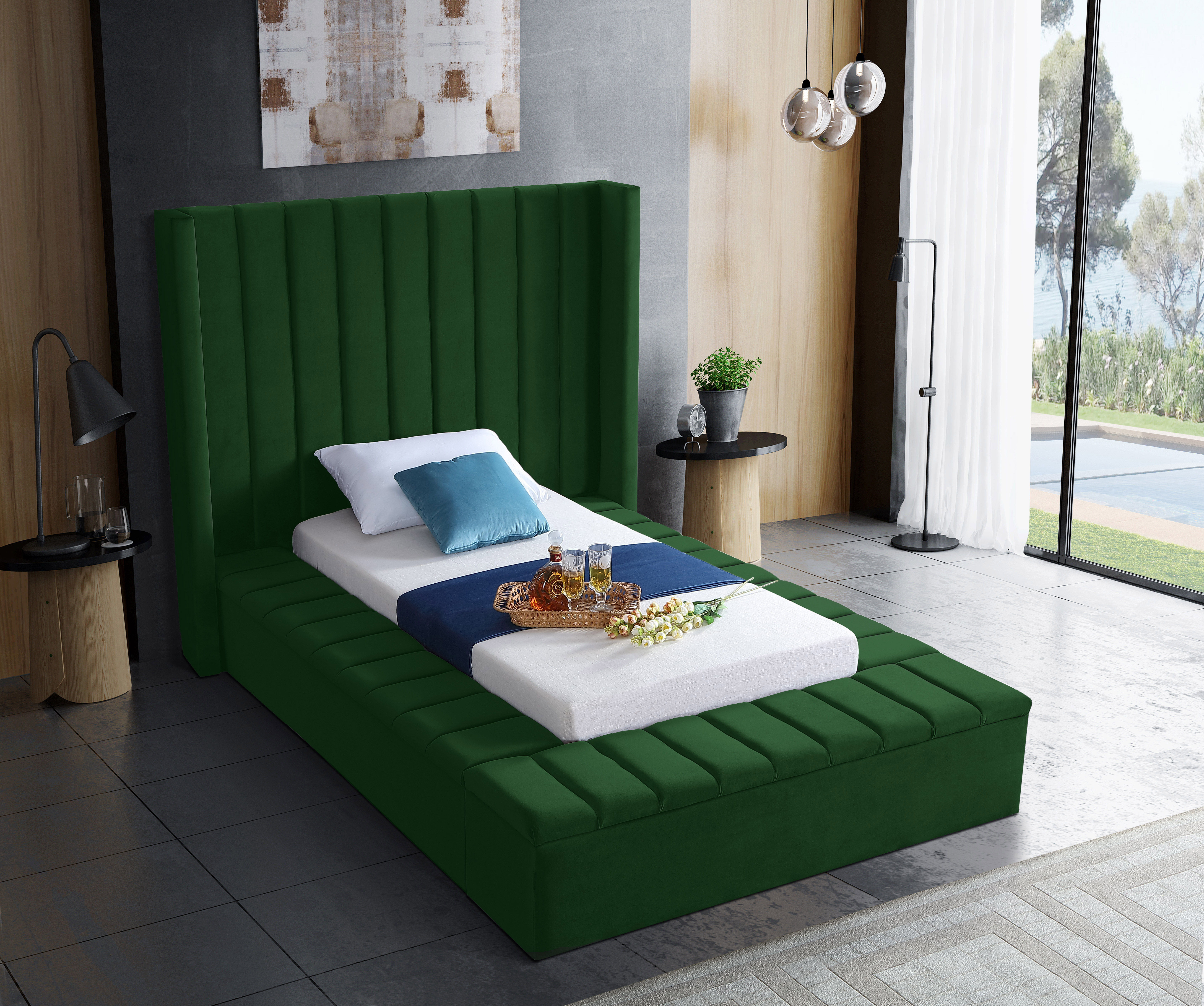 Kiki - Twin Bed - Green