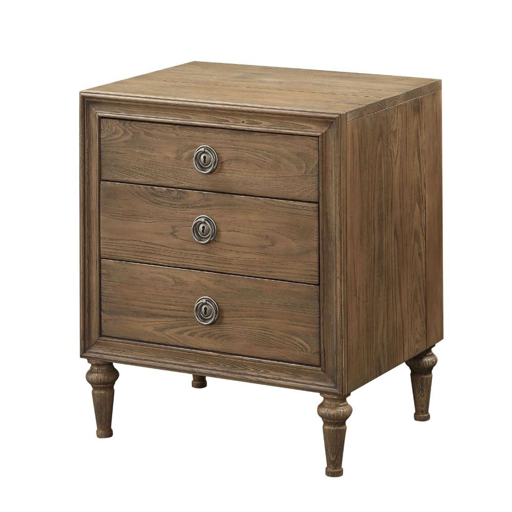 Inverness - 28" Nightstand - Reclaimed Oak, light brown