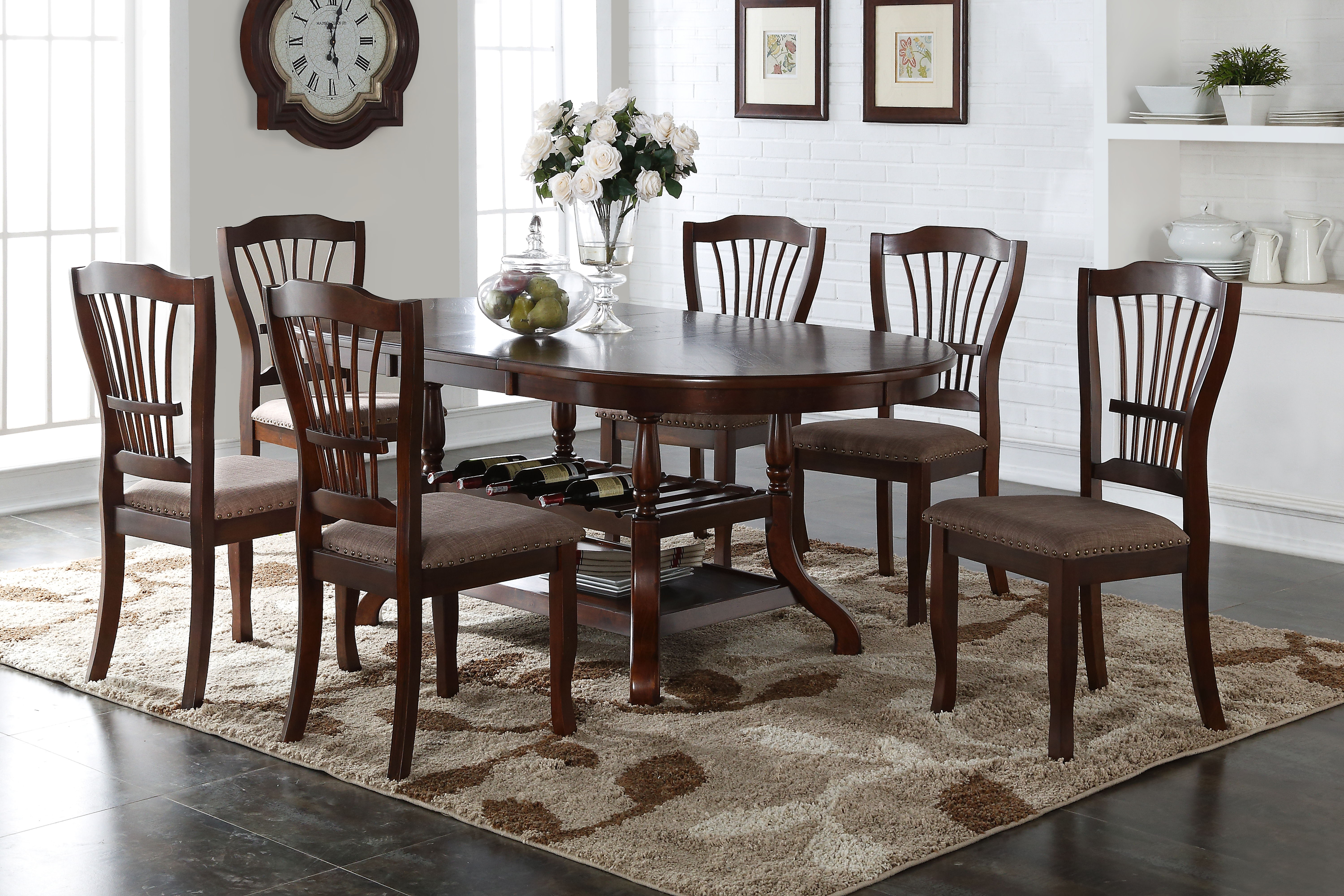 Bixby - Dining Table & 6 Chairs - Espresso