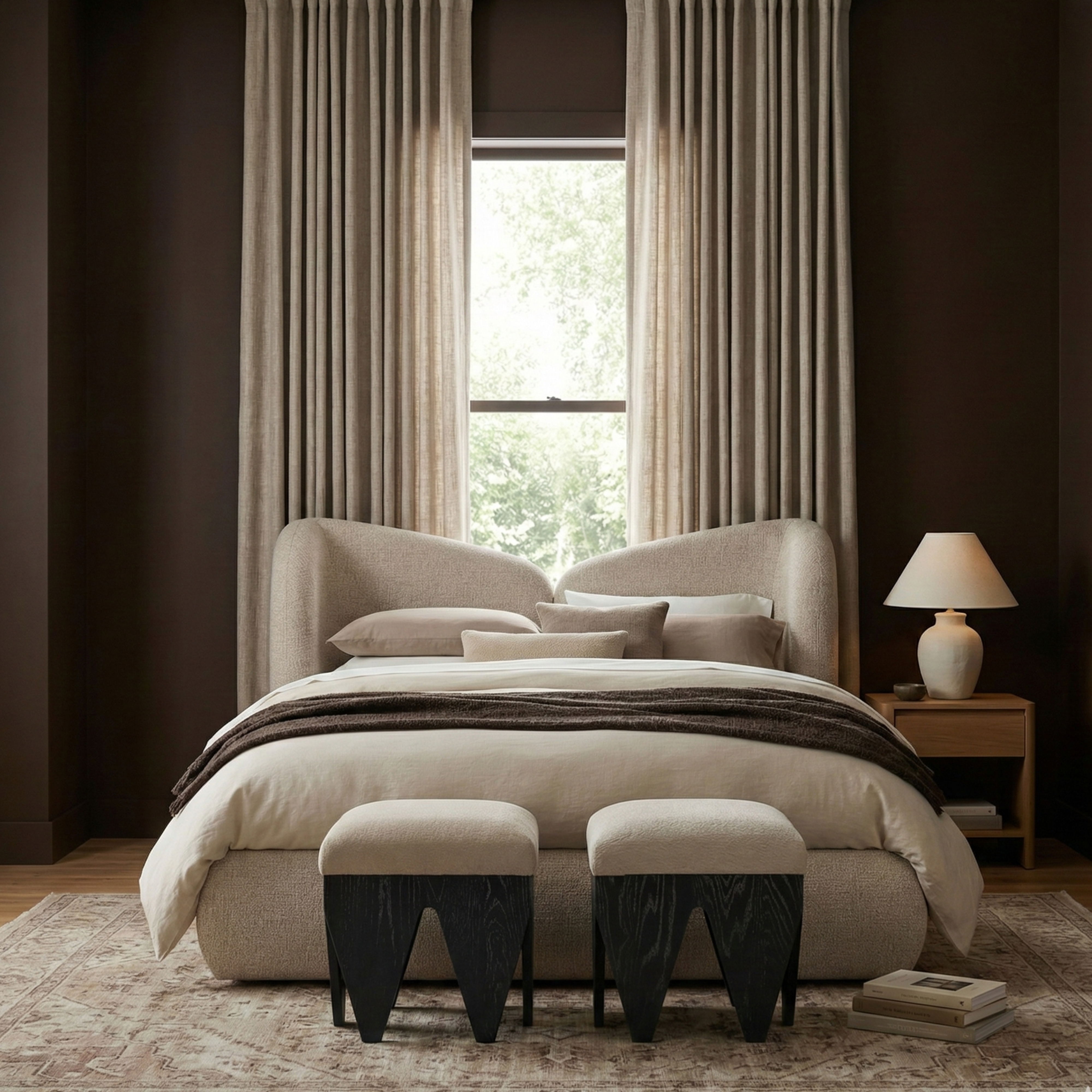 Altair - Fabric Bench - Beige