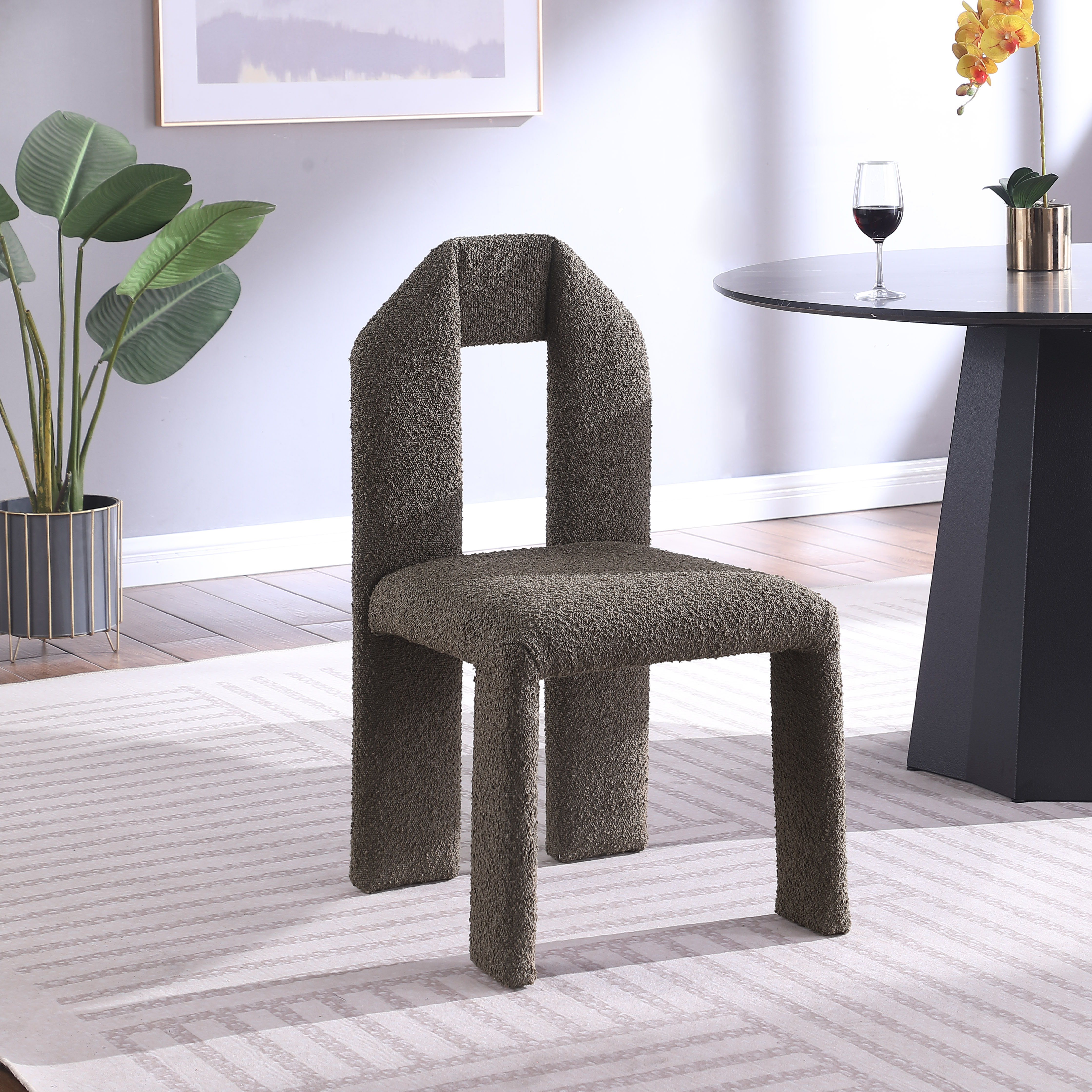 Bennett - Boucle Dining Chair (Set of 2) - Olive
