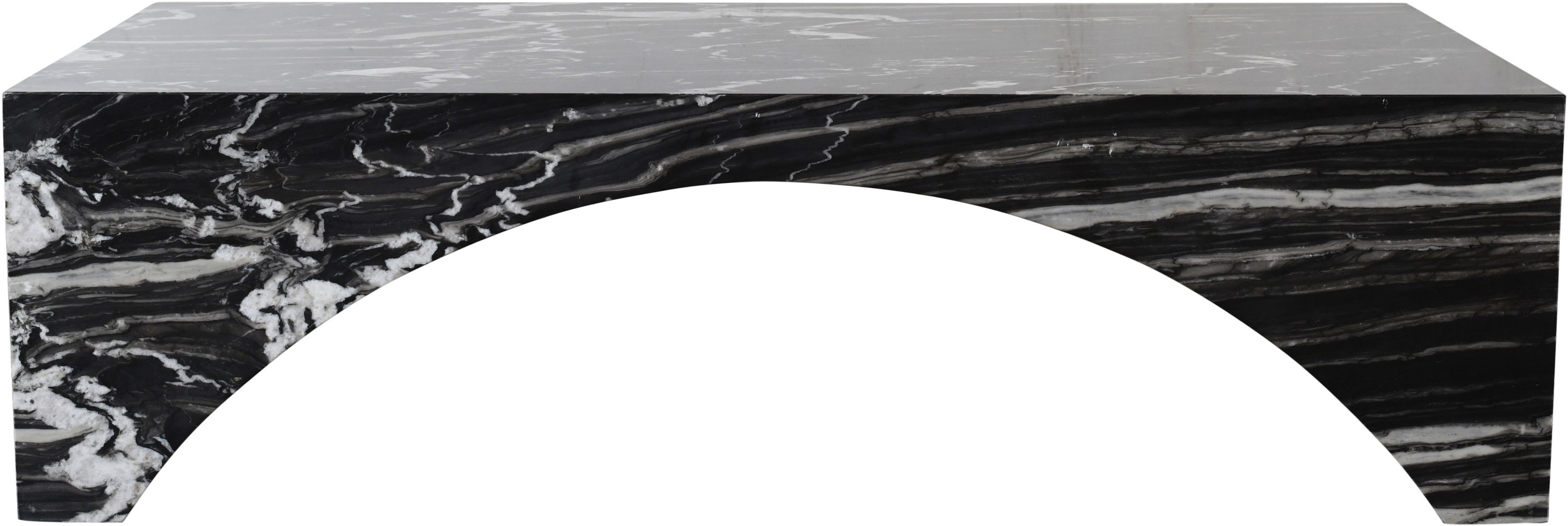 Palermo - Marble Coffee Table - Black