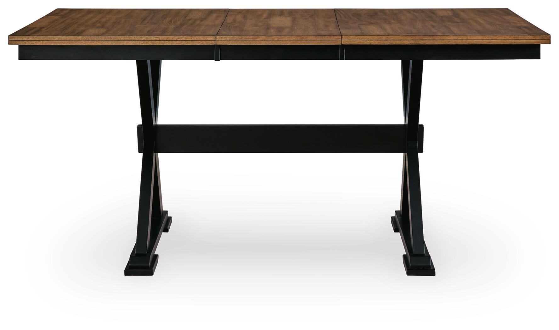 Ashley Furniture Wildenauer - Dining Room Counter Butterfly Extension Table - Brown / Black - Image 3