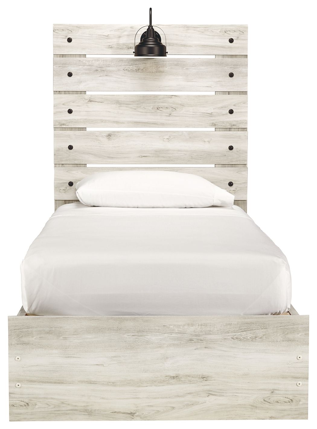 Cambeck - Twin Panel Bed With 4 Storage Drawers - Whitewash