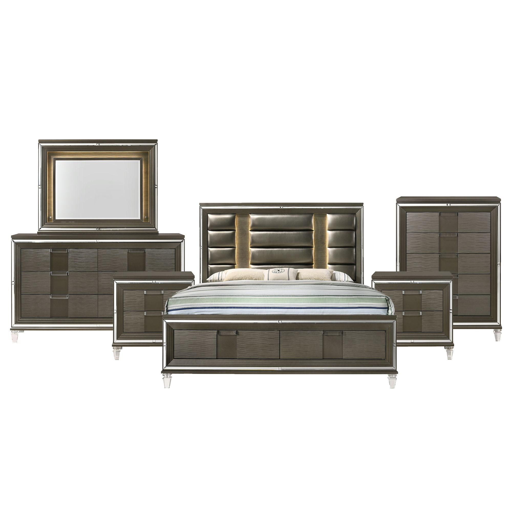 King · 6 Pc · Bedroom Set