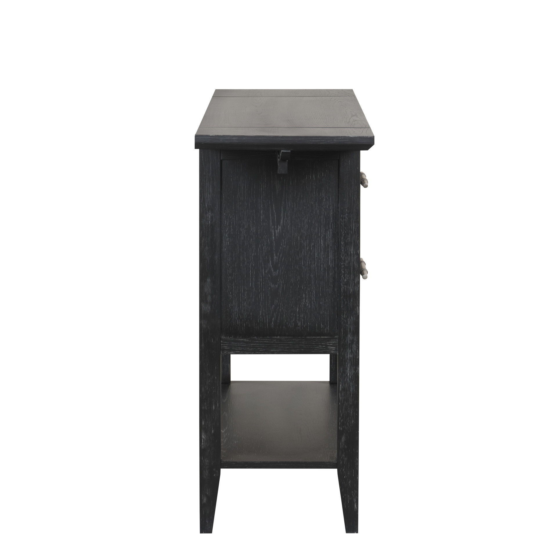 Sable Crest - Drop Leaf Server - Black, black, view 7